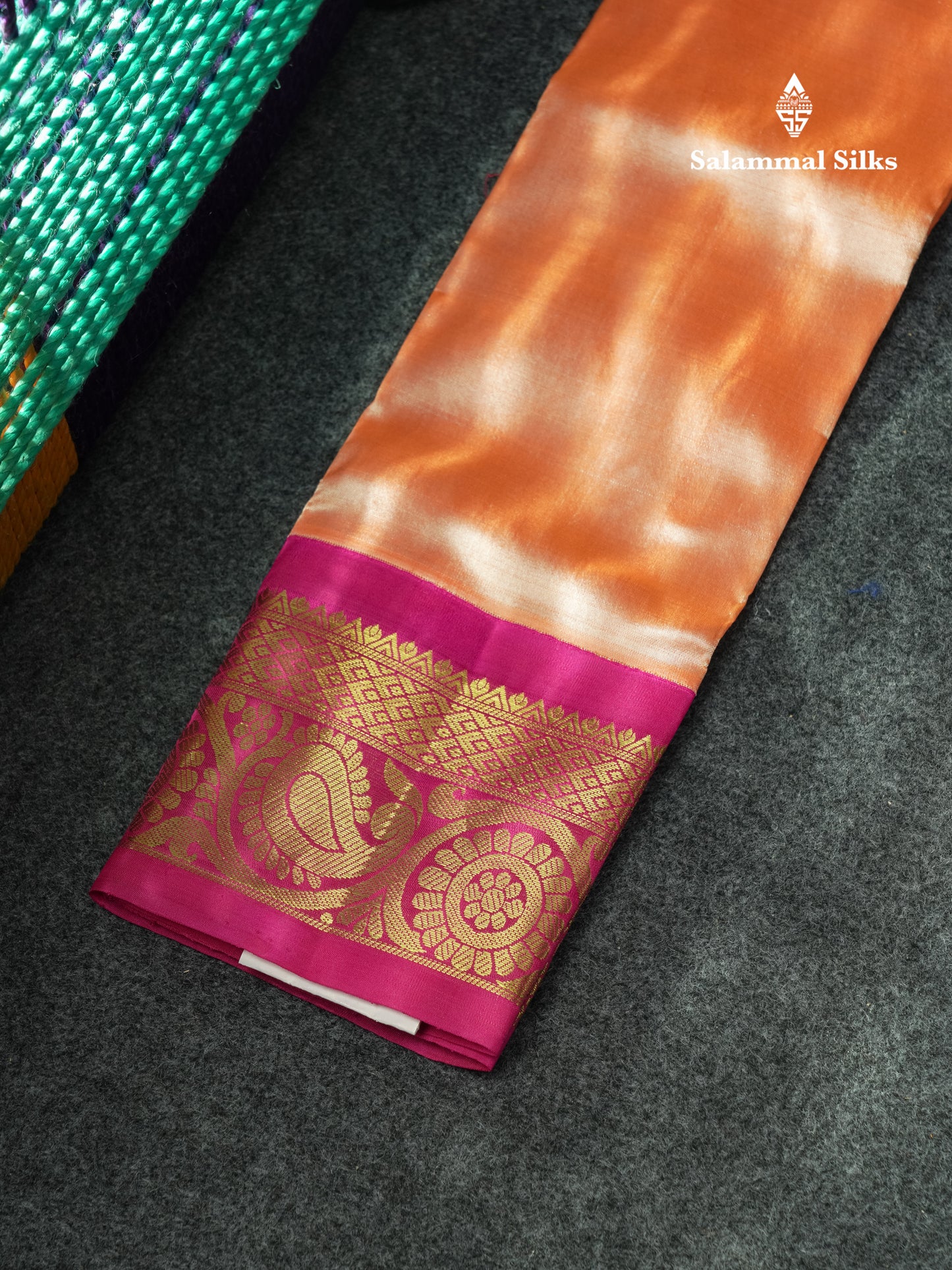 Pure Silk Pattu Pavadai Plain (Mango Yellow) With Magenta Pink Blouse 18"