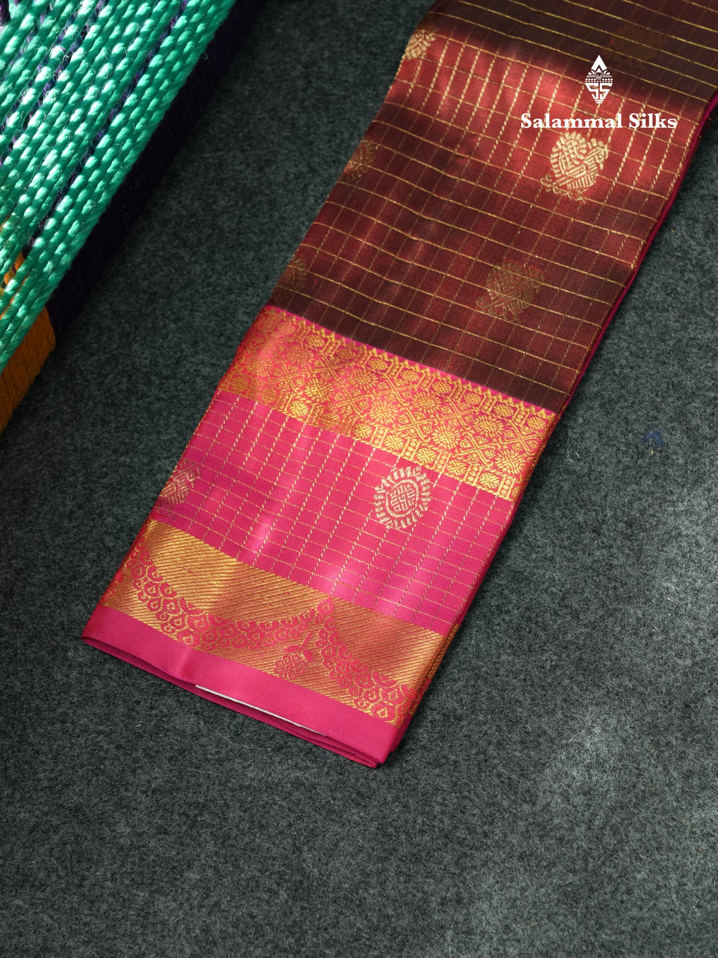 Pure Silk Pattu Pavadai (Green) With Pink Blouse 18"