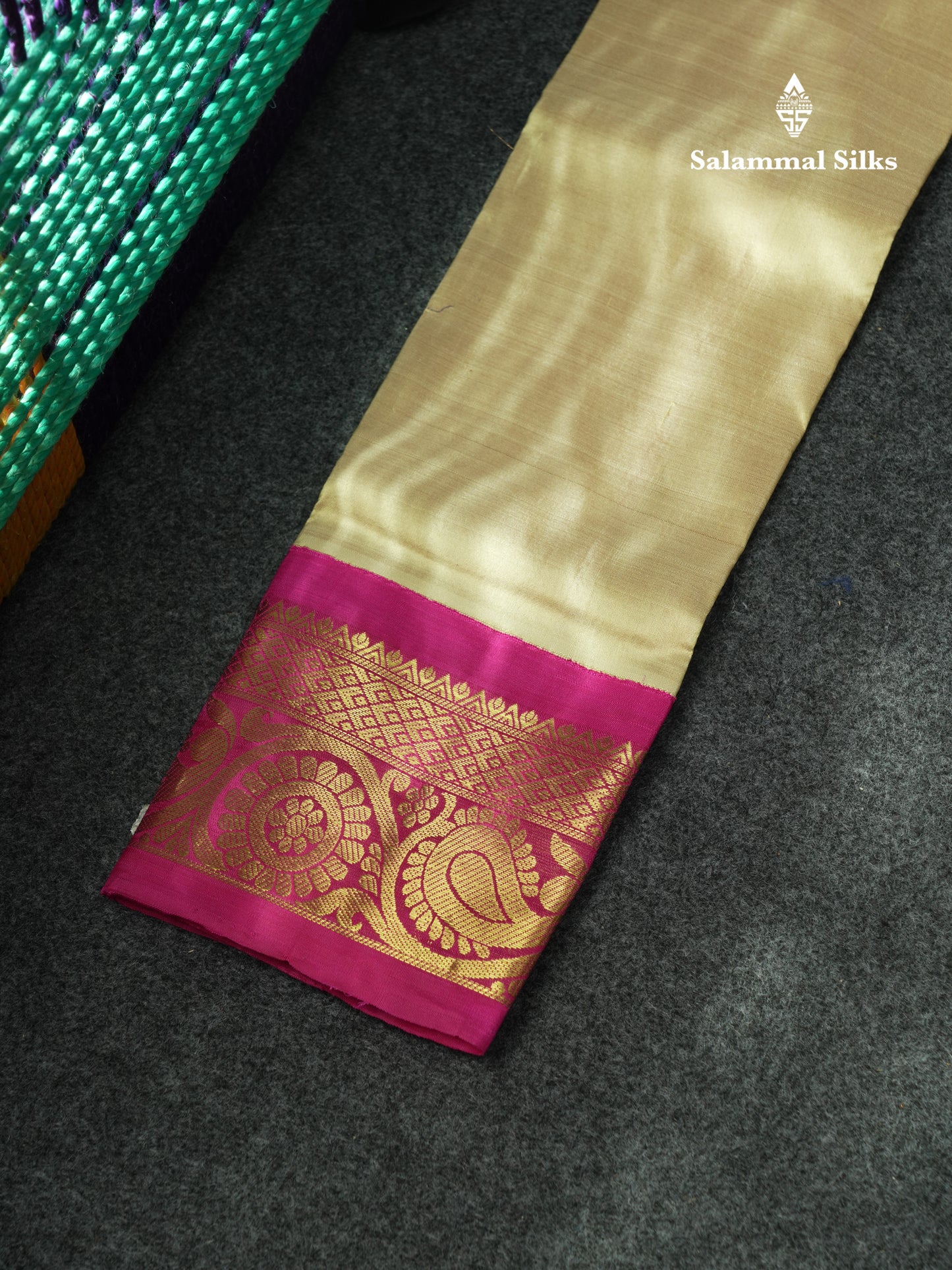 Pure Silk Pattu Pavadai Plain (Mango Yellow) With Magenta Pink Blouse 18"