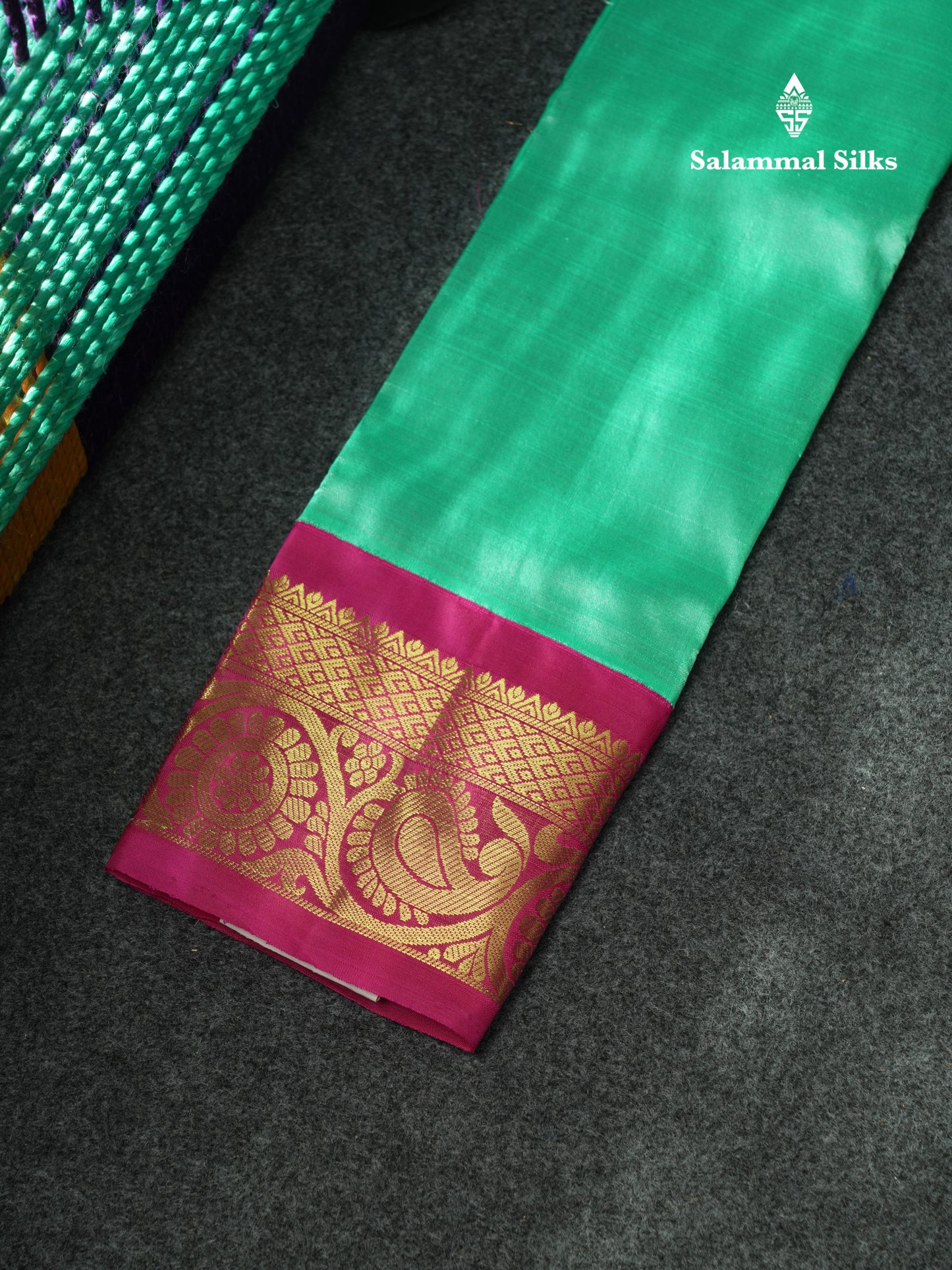 Pure Silk Pattu Pavadai Plain (Mango Yellow) With Magenta Pink Blouse 18"