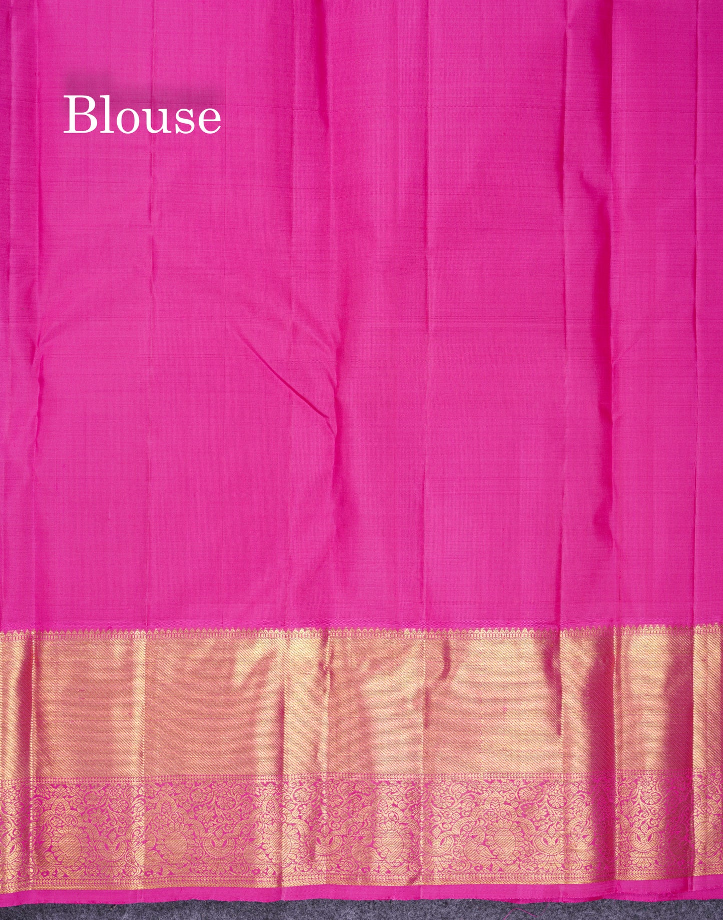 Beautiful Magenta Pure Kanjivaram Silk Saree With Contrast Pink Traditional Evening Morning Border