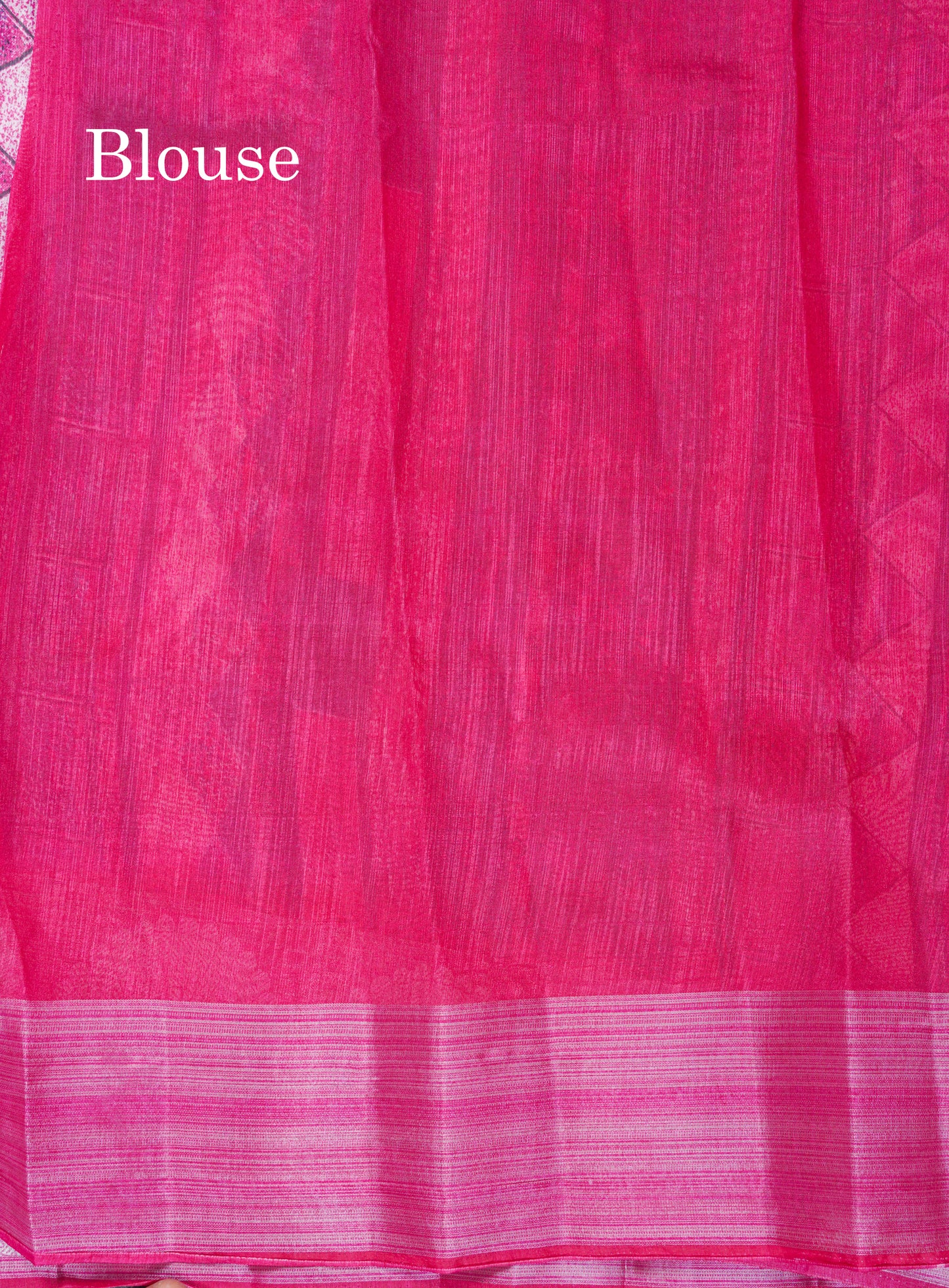 Beautiful Multicolour Mixed Cotton Saree With Contrast Orange Tissue Border