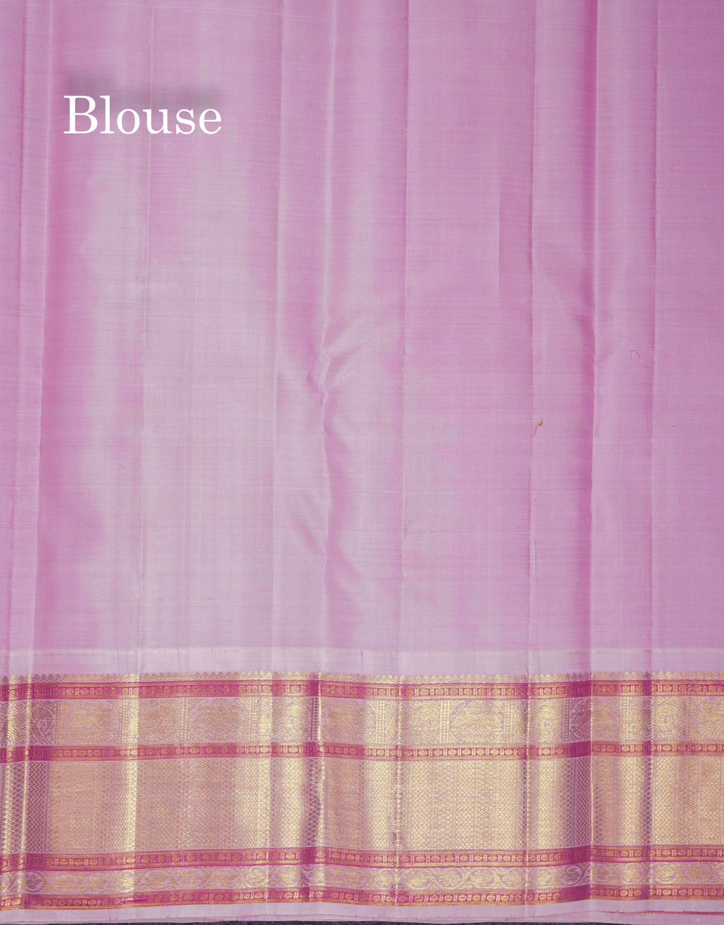 Beautiful Koravi Navy Blue Pure Kanjivaram Silk Saree With Contrast Baby Pink Traditional Border