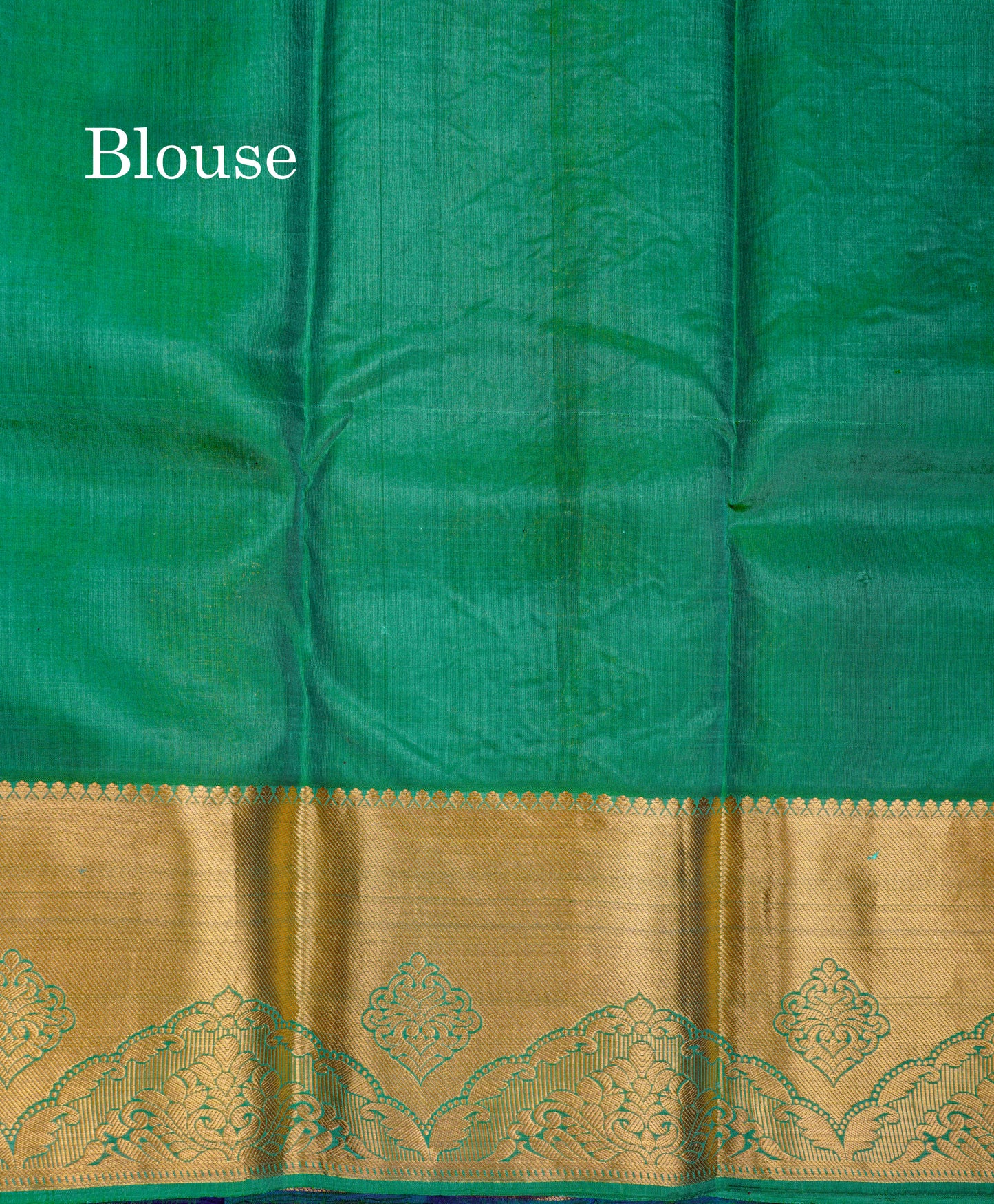 Beautiful Violet Bridal Pure Kanjivaram Silk Saree With Contrast Saffire Green Border