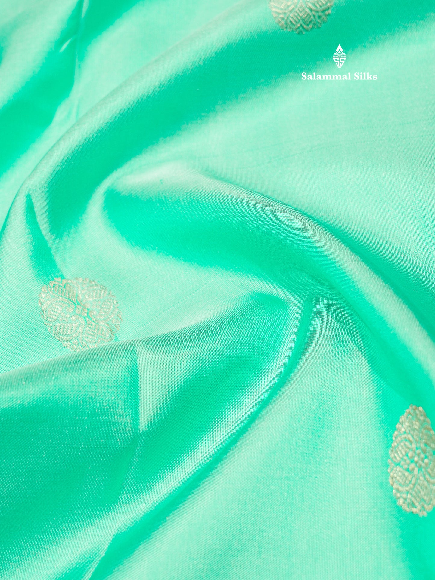 Kanjivaram Beautiful Sapphire Blue Pure Silk Saree With Contrast Pink Korvai Long Border