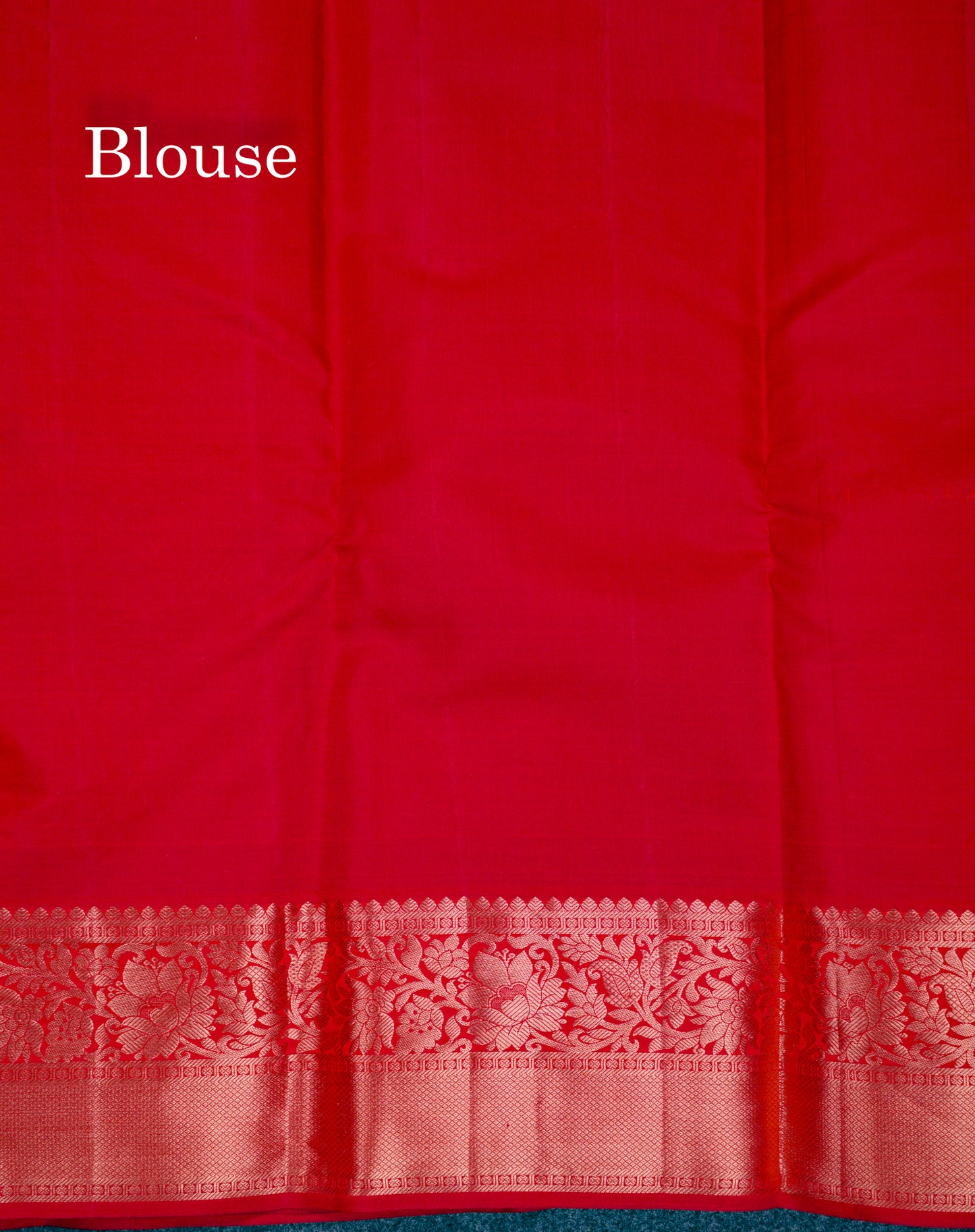 Beautiful Red Bridal Pure Mix Kanjivaram Silk Saree With Traditional Border