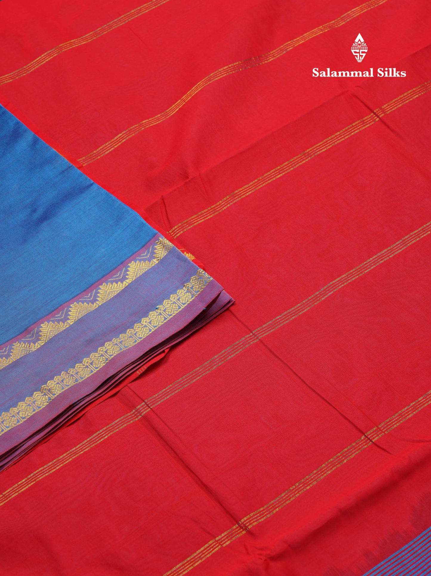 Beautiful Mango Yellow 10 Yards Semi Silk Cotton Saree With Traditional Gap Border