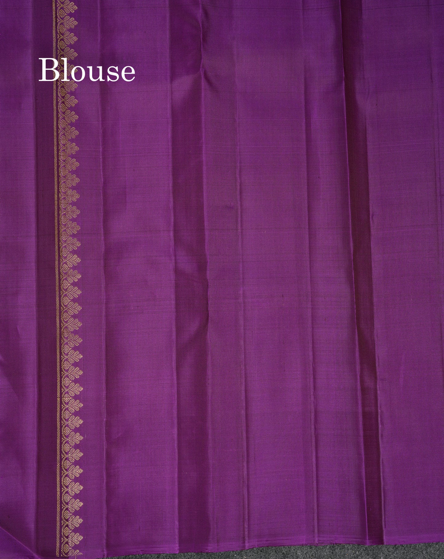 Beautiful Cream Sandal & Rexons Green Fancy Pure Kanjivaram Silk Saree With Contrast Dark Purple Blouse