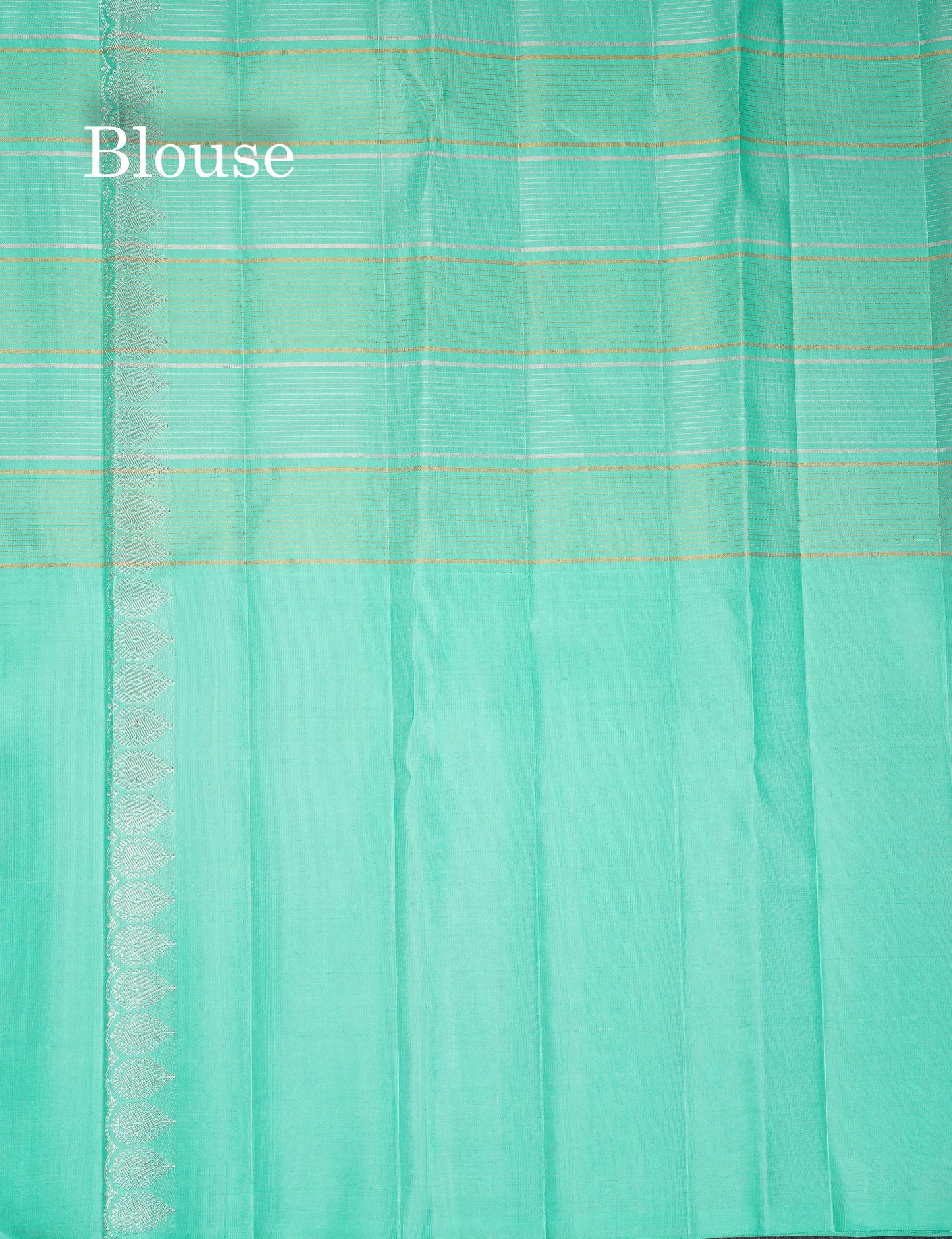 Beautiful Korvai Violet Gold & Silver Lines With Butta Pure Kanjivaram Silk Saree With Contrast Rexona Fancy One Side Border