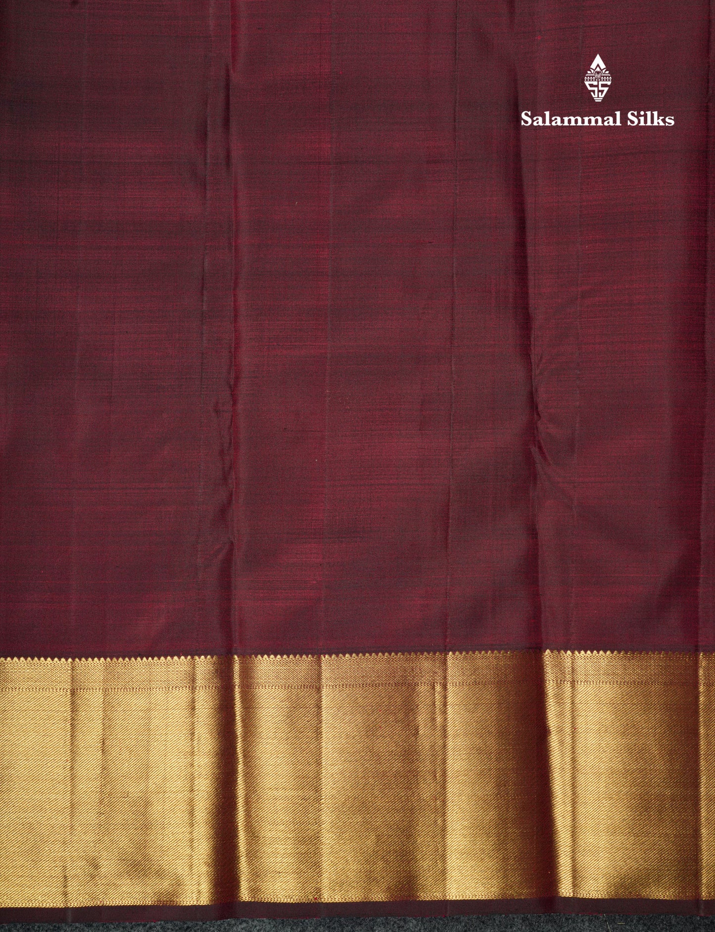 Maroon Vairaoosi Bridal Pure Kanjivaram Silk Saree With Gold Zari Border