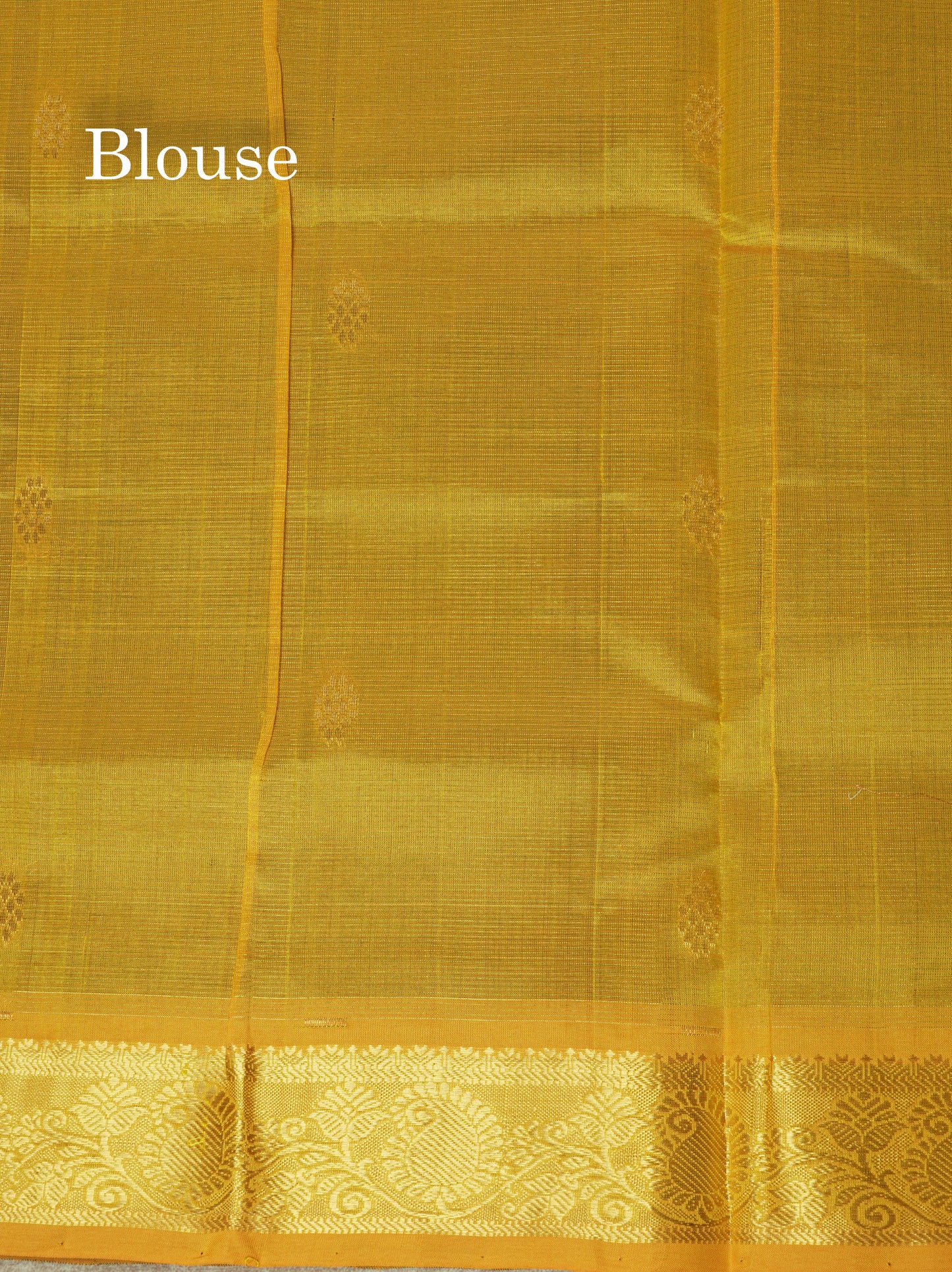 Bottle Green Traditional Vaira Oosi Butta Pure Silk Cotton Saree With Contrast Mustard Yellow Border