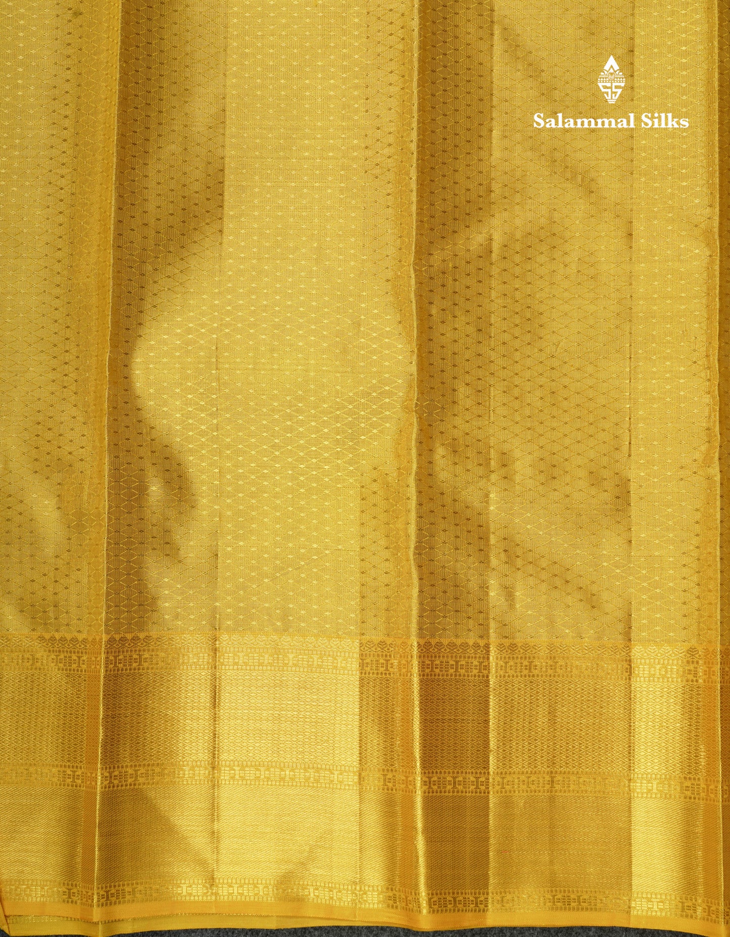 Beautiful Gold Tissue Bridal Pure Kanjivaram Silk Saree With Self Border