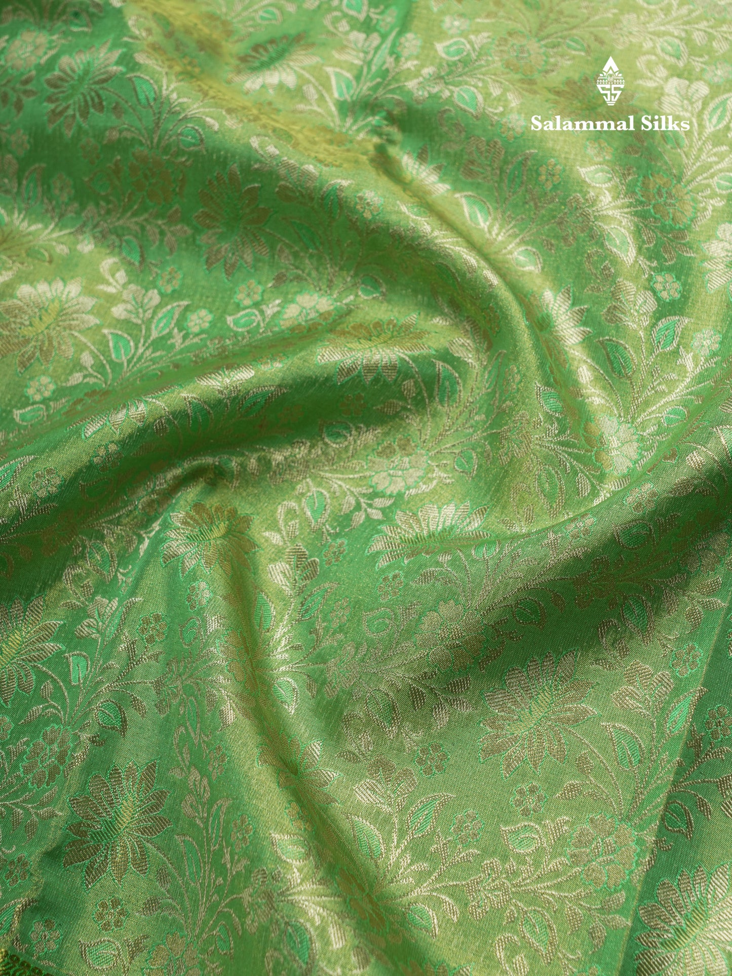 Beautiful Light Green Puremix Silk Saree With Contrast Green Border