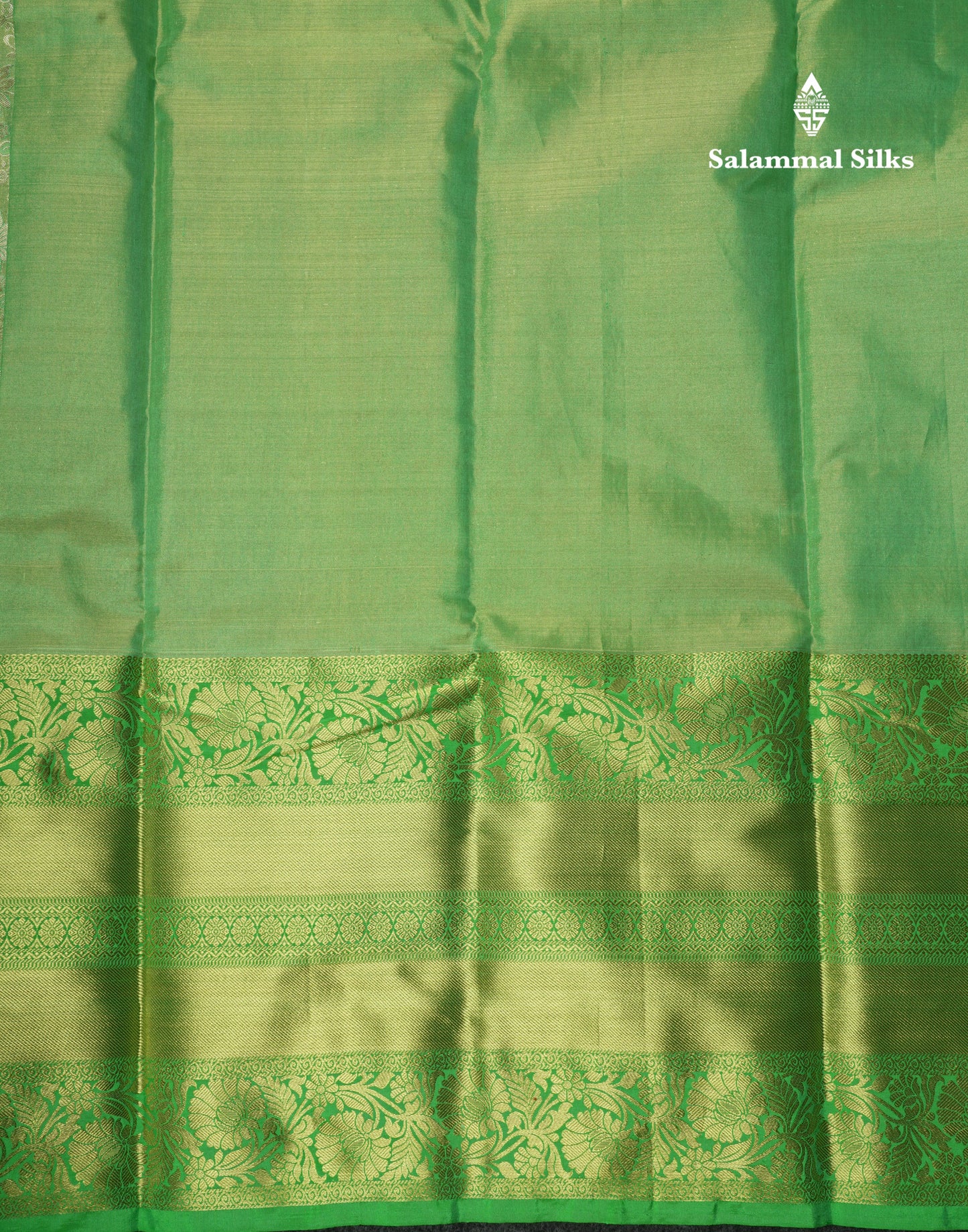 Beautiful Light Green Puremix Silk Saree With Contrast Green Border