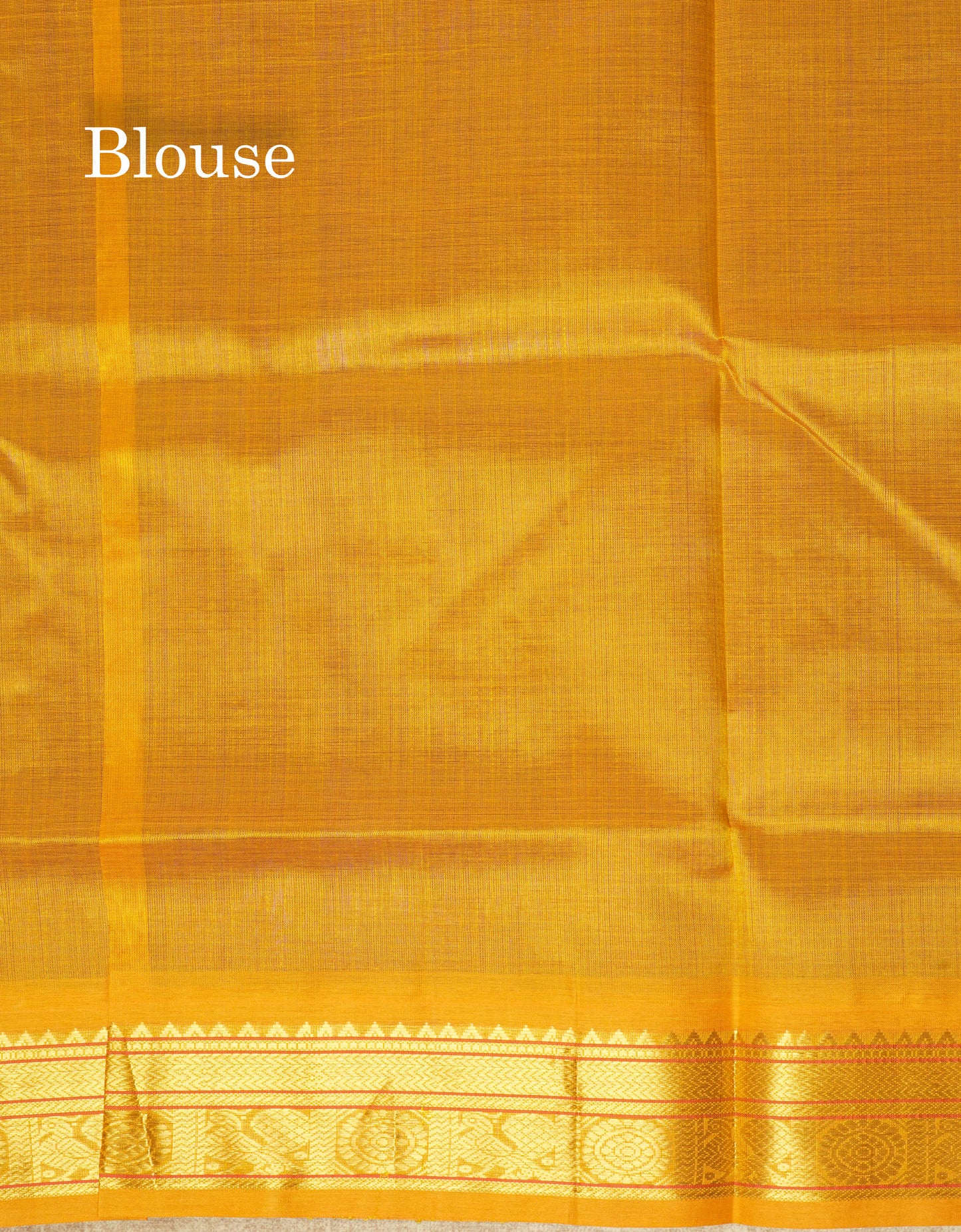 Violet Tiny Checks Pure Silk Cotton Saree With Contrast Mustard Yellow Traditional Border