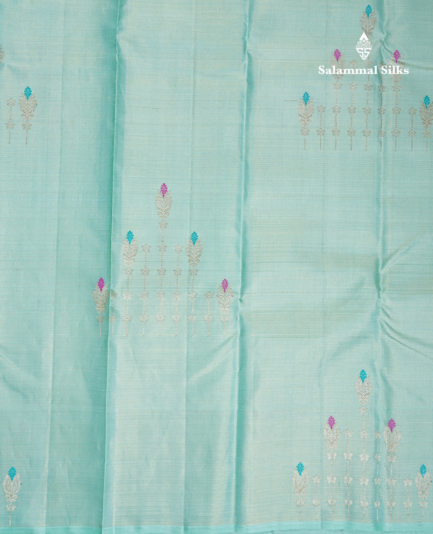 Beautiful Pink Fancy Vairaoosi Pure Kanjivaram Silk Saree with Contrast Rexona Green Blouse