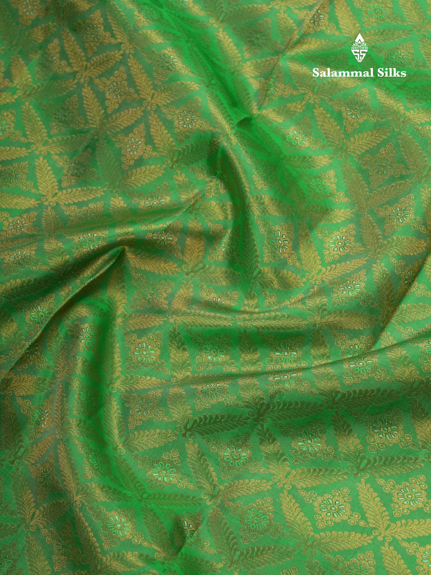Light Green Bridal Pure Kanjivaram Silk Saree With Contrast Grey Border