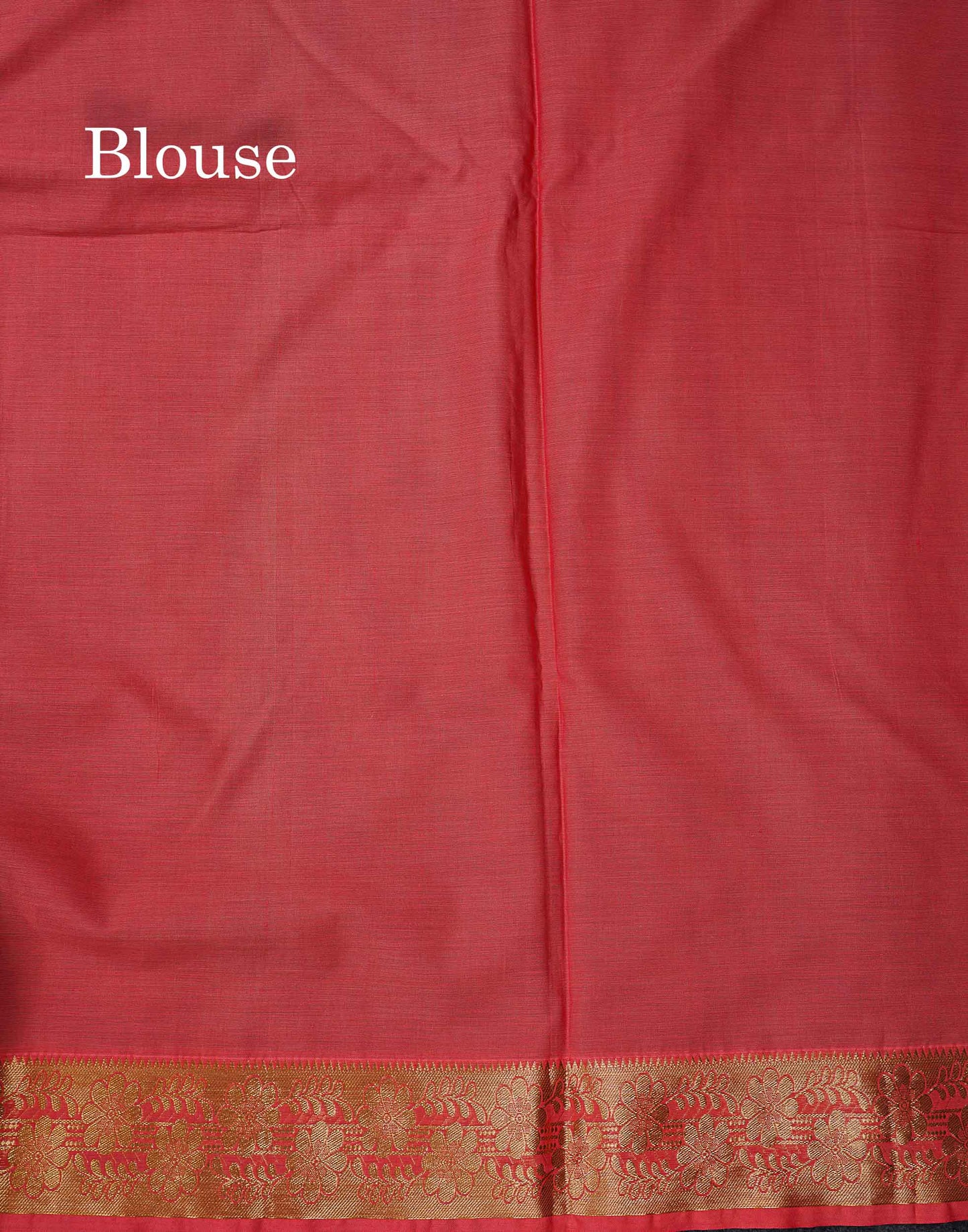Beautiful Light Green Zari Buttas Cotton Mix Saree With Contrast Tomato Red Blouse