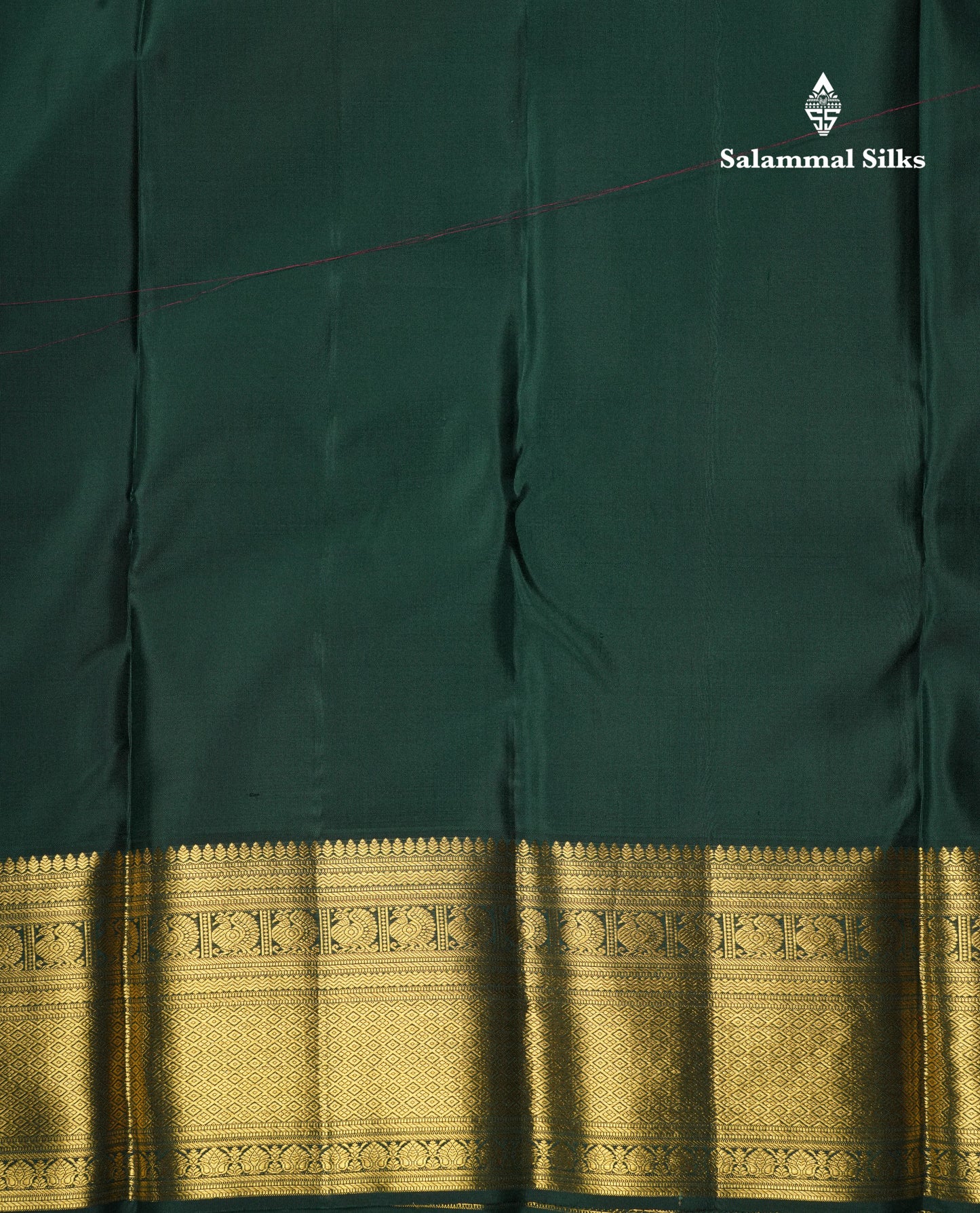 Kanjivaram Maroon Wedding Silk Saree With Bottle Green Border