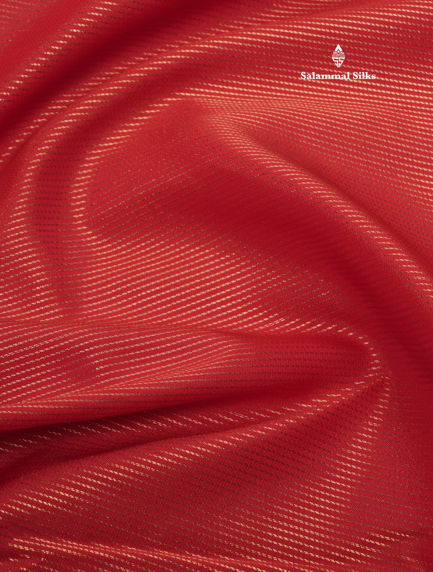 Beautiful Red Vairaoosi Semi Silk Saree With Contrast Orange Border