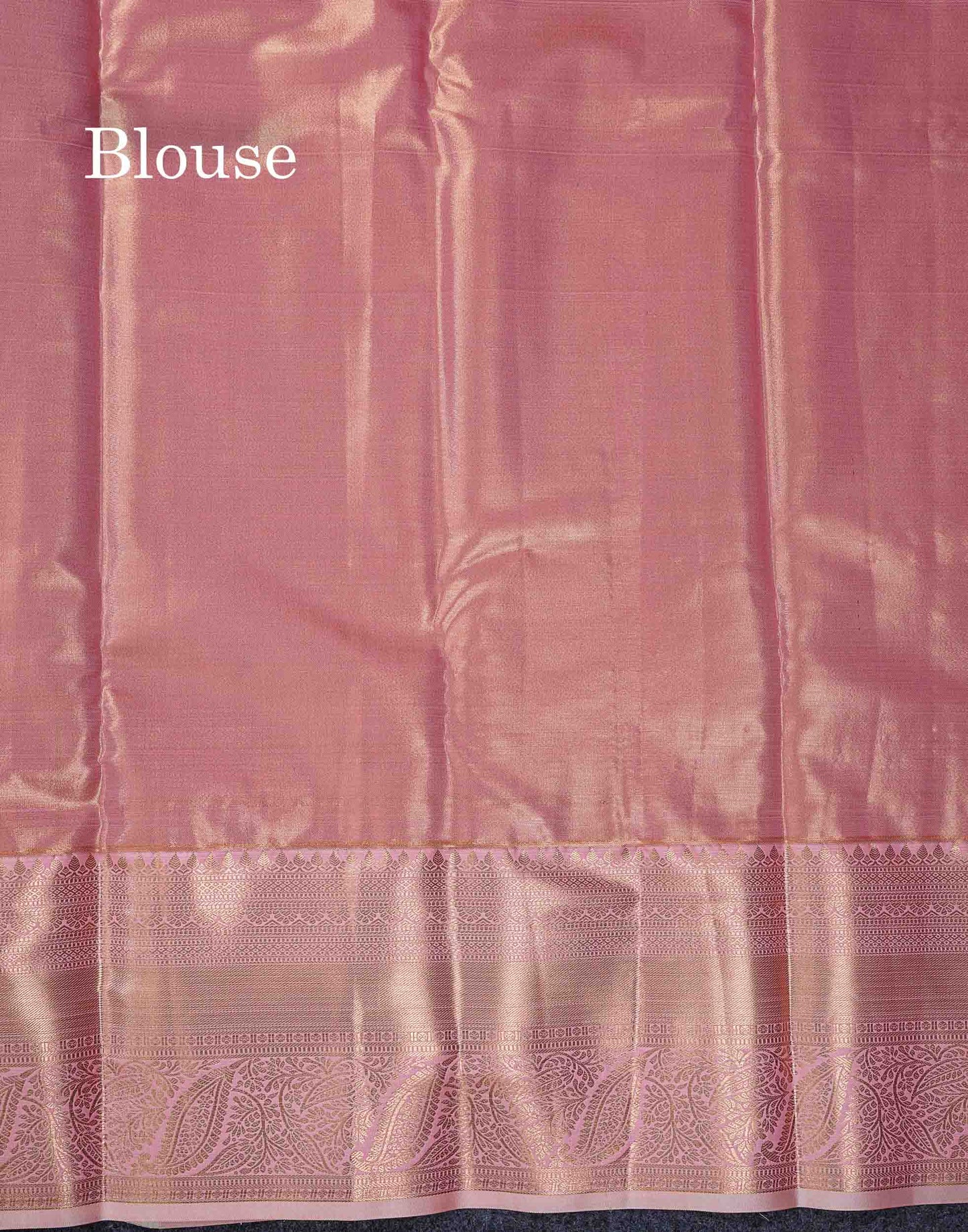 Beautiful Ice Blue Tissue Bridal Semi Silk Saree With Contrast Baby Pink Traditional Evening Morning Border