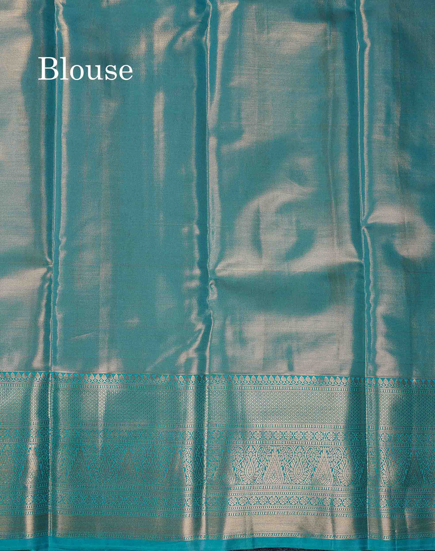 Beautiful Peach Tissue Bridal Semi Silk Saree With Contrast Sapphire Green Traditional Evening Morning Border