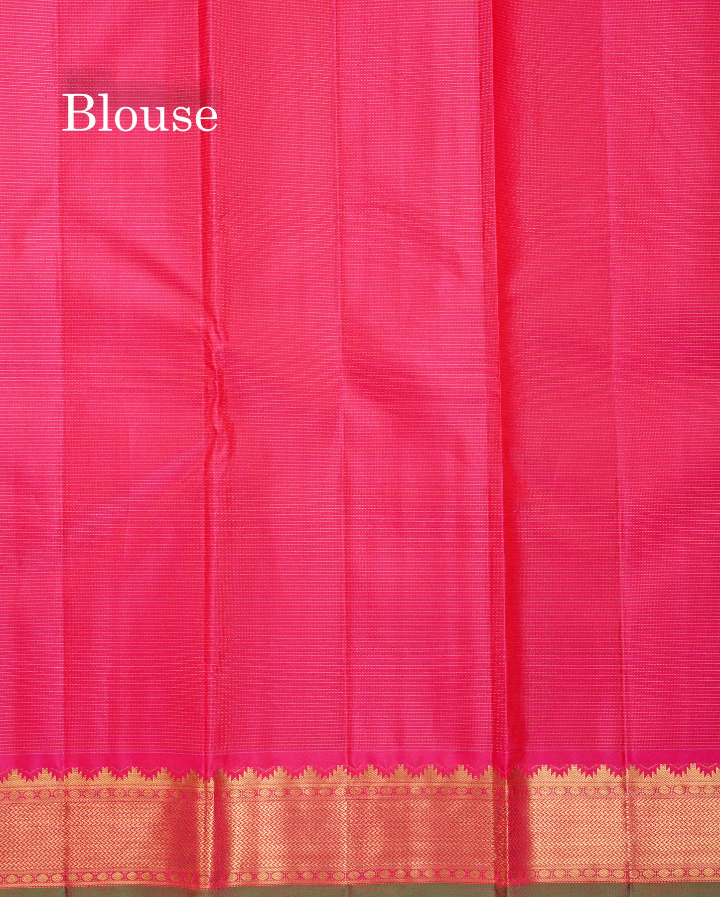 Beautiful Mango Yellow Vaira Oosi Lines With Butta Pure Kanjivaram Silk Saree With Contrast Pink Traditional Medium Border