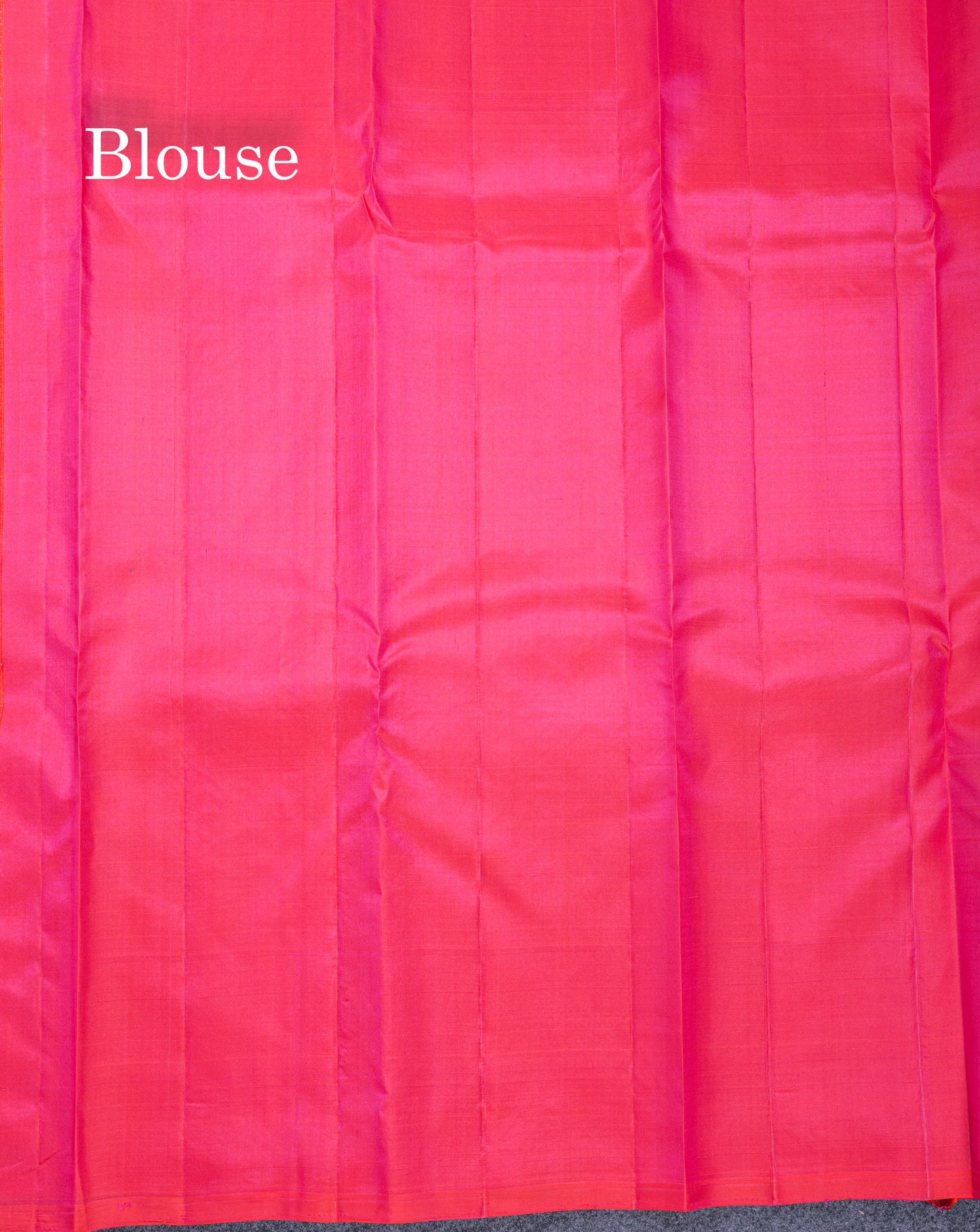 Beautiful Pink Fancy Pure Kanjivaram Silk Saree With Contrast Sapphire Green Blouse