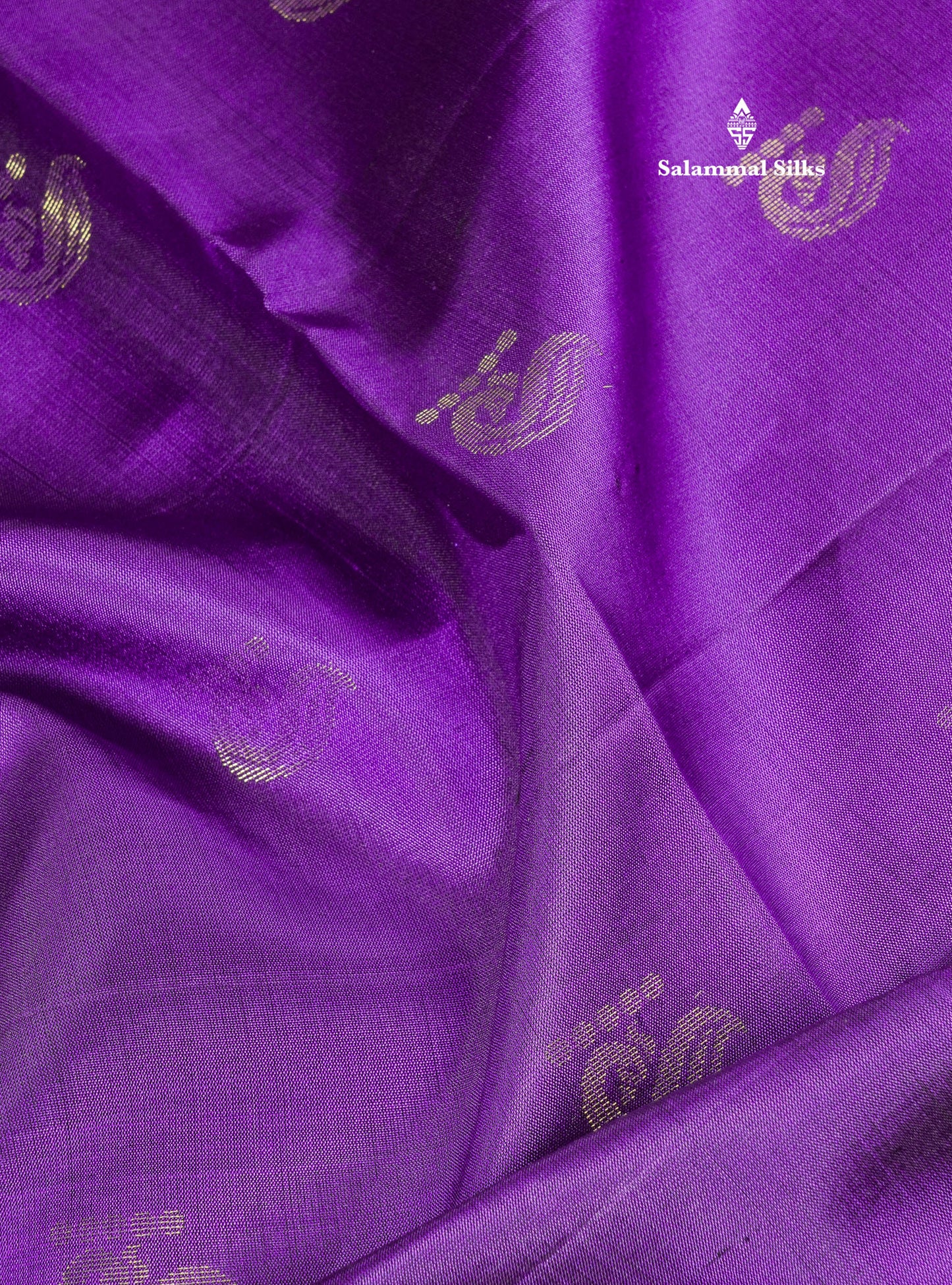 Kanjivaram Beautiful Violet Pure Soft Silk Saree With Contrast Fancy Border