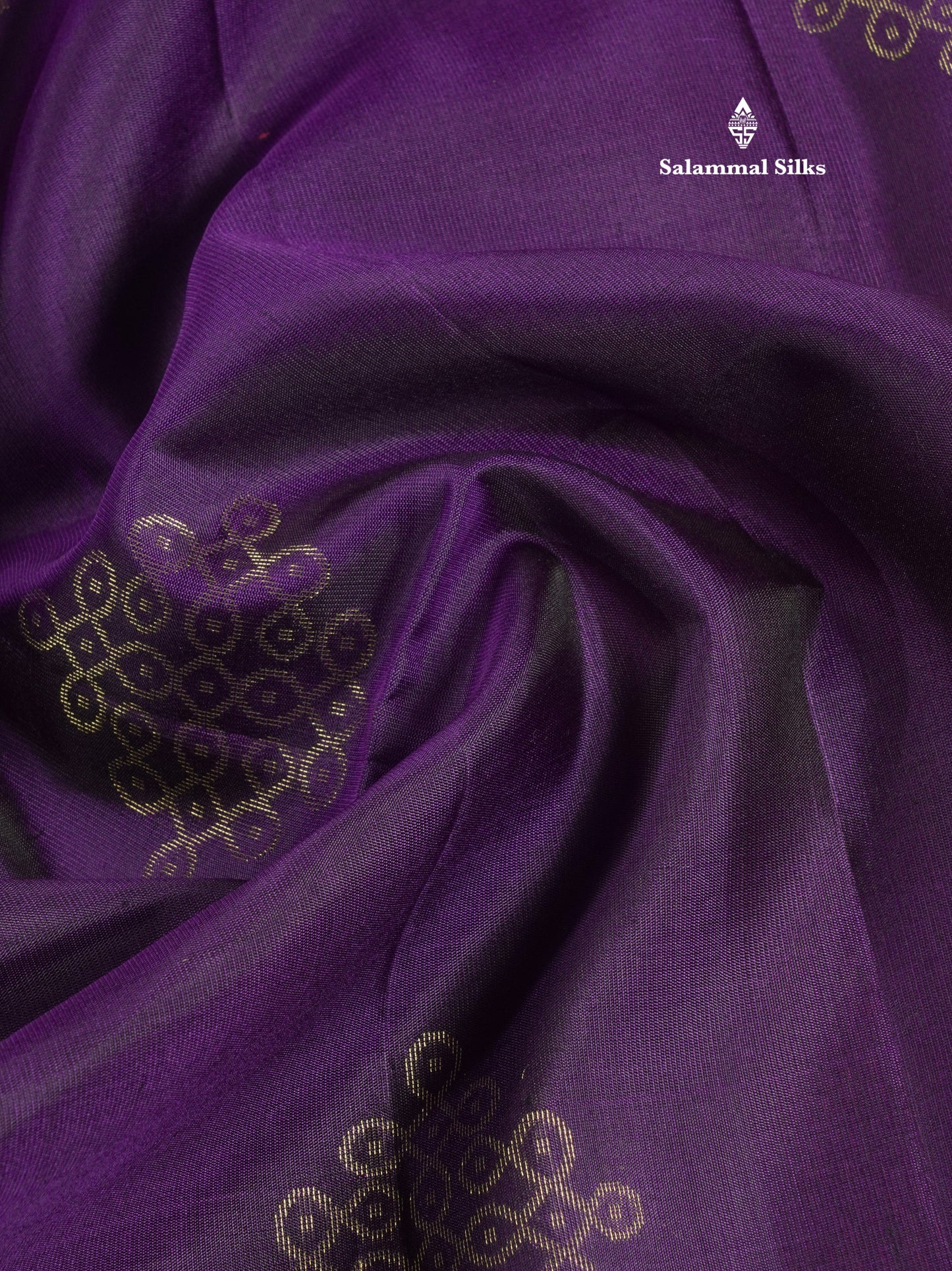 Maroon Kolam Design Kanjivaram Pure Soft Silk Saree With Gold Zari Border