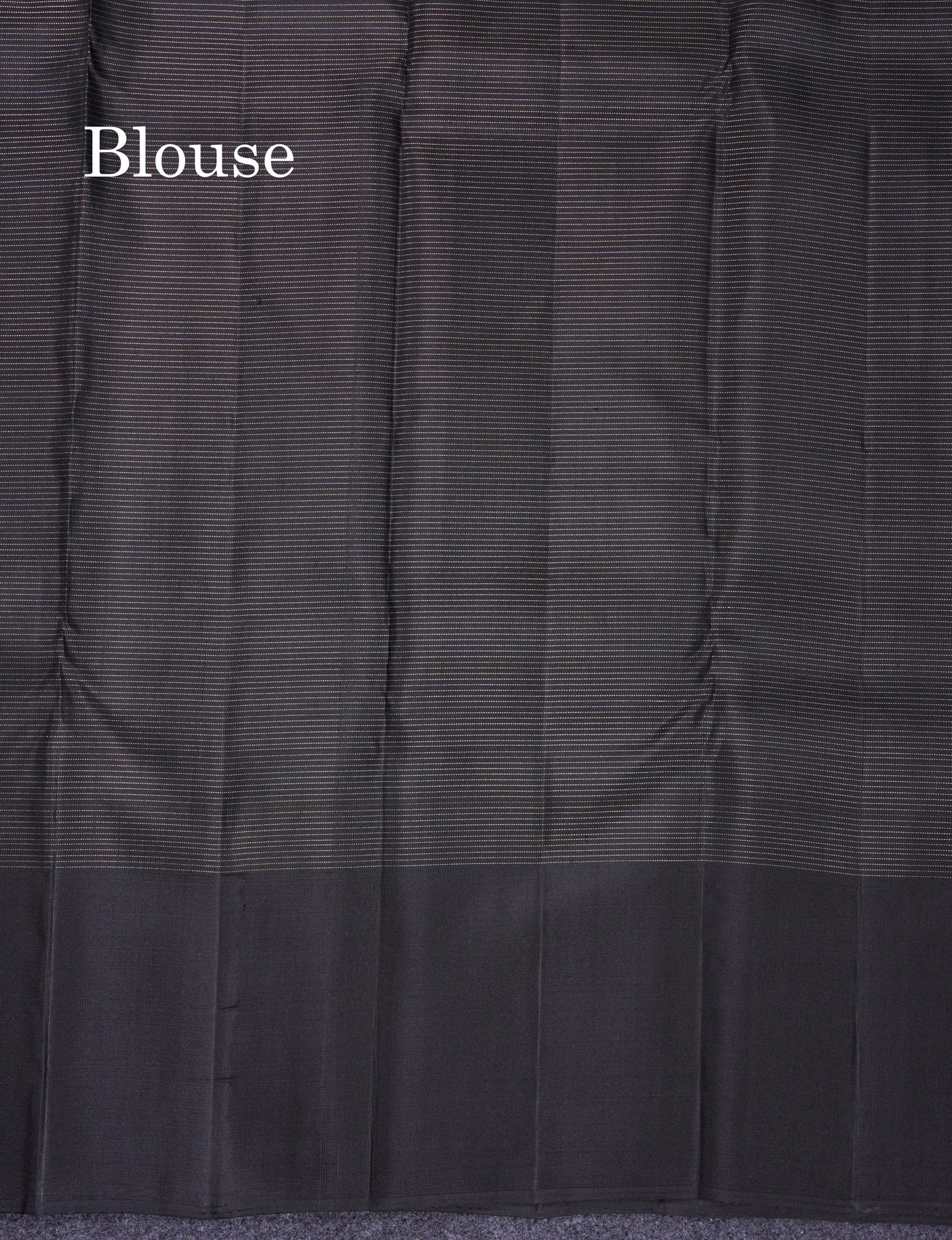 Beautiful Black Zari Tiny Checks Pure Kanjivaram Silk Saree with 8 Kol Traditional Temple Border