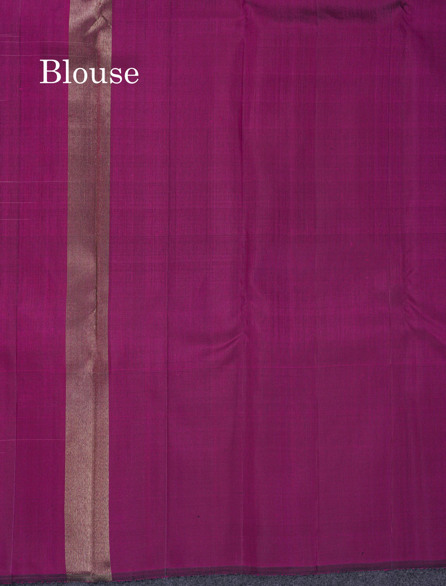 Beautiful Magenta 8Kol Gold & Silver Butta Pure Zari Kanjivaram Silk Saree With Traditional Border