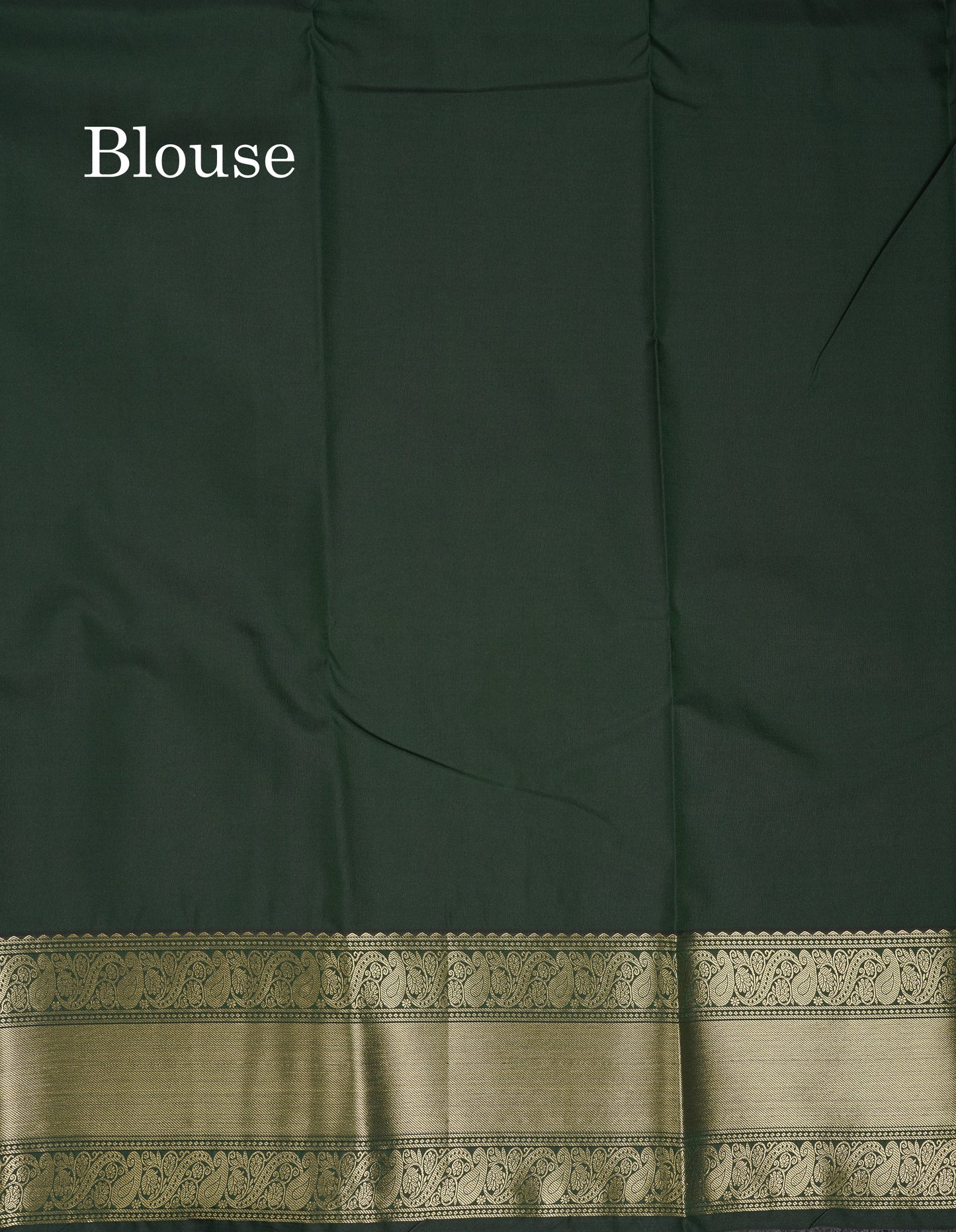 Beautiful Bottle Green Semi Silk Saree With Traditional Border