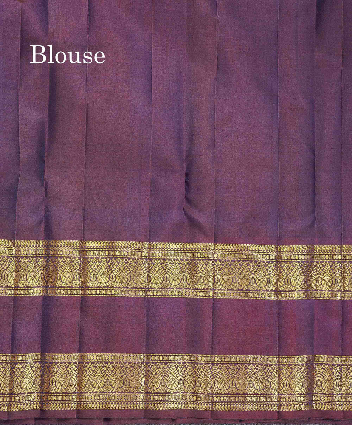 2G Zari Pure Kanjivaram Silk Saree - Dual Tone Green Colour Body With Contrast Dark Violet Rettapet Border