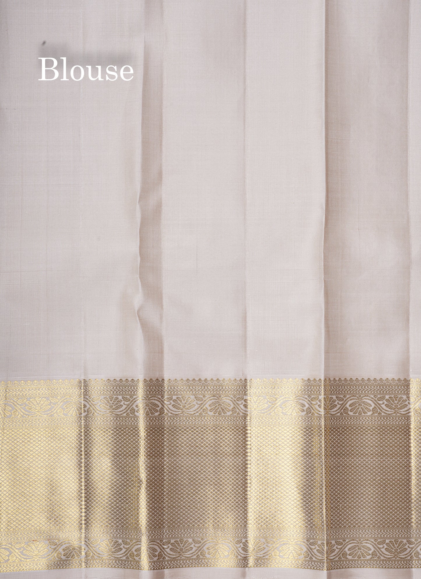 Beautiful Light Anandha Blue Pure Kanjivaram Silk Saree (2G) With Contrast Half White Border