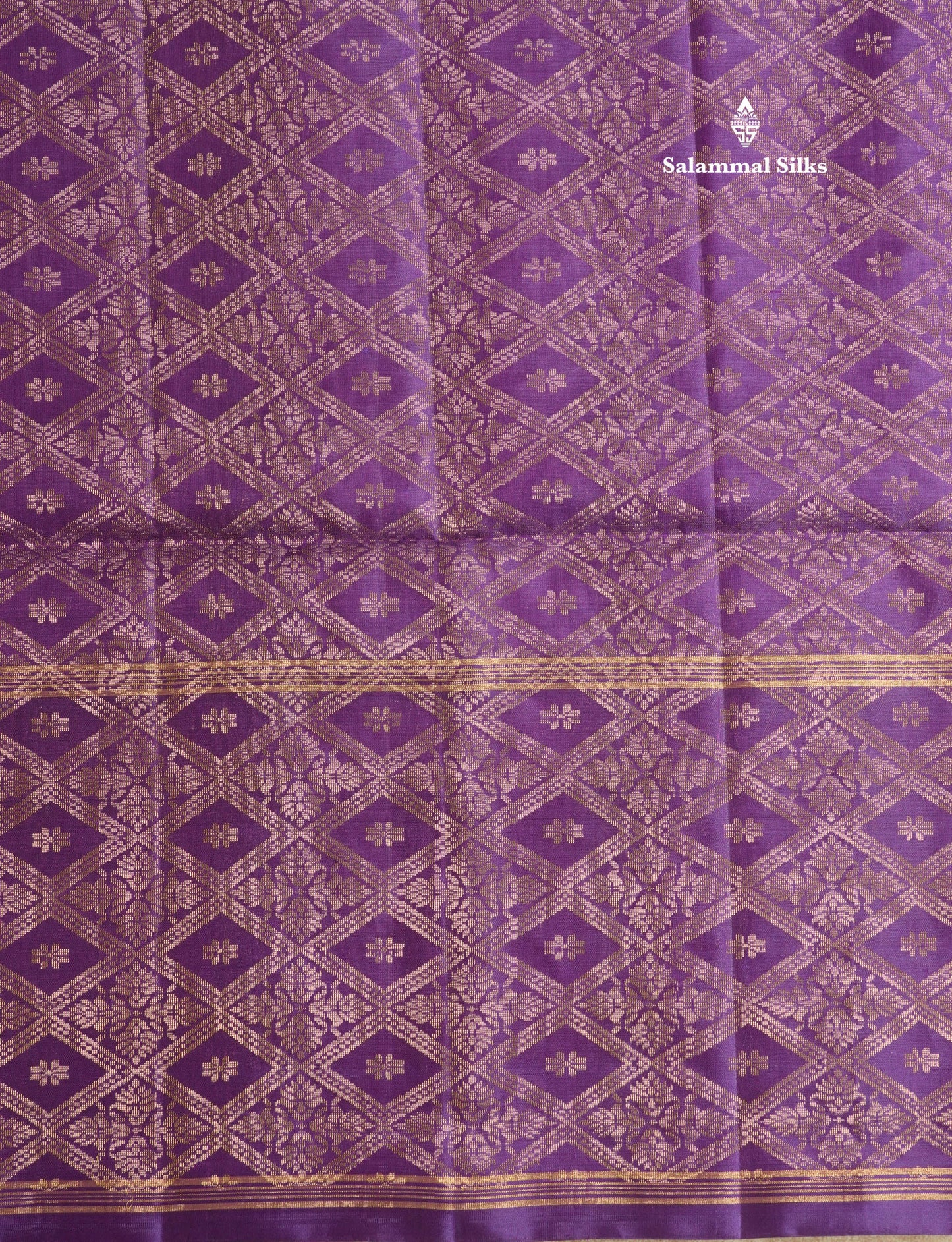 Onion Pink Kanjivaram Pure Soft Silk Saree With Contrast Violet Border