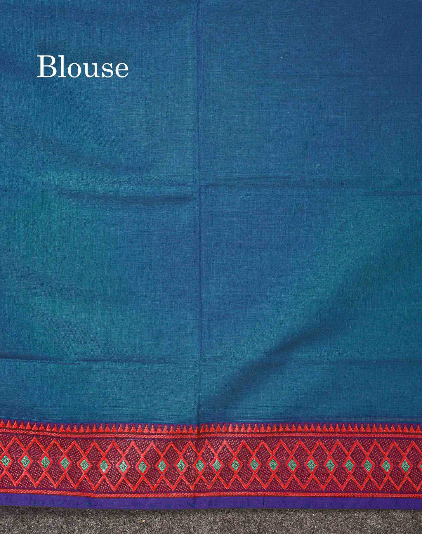 Beautiful Orange Plain Pure Cotton Saree With Traditional Border