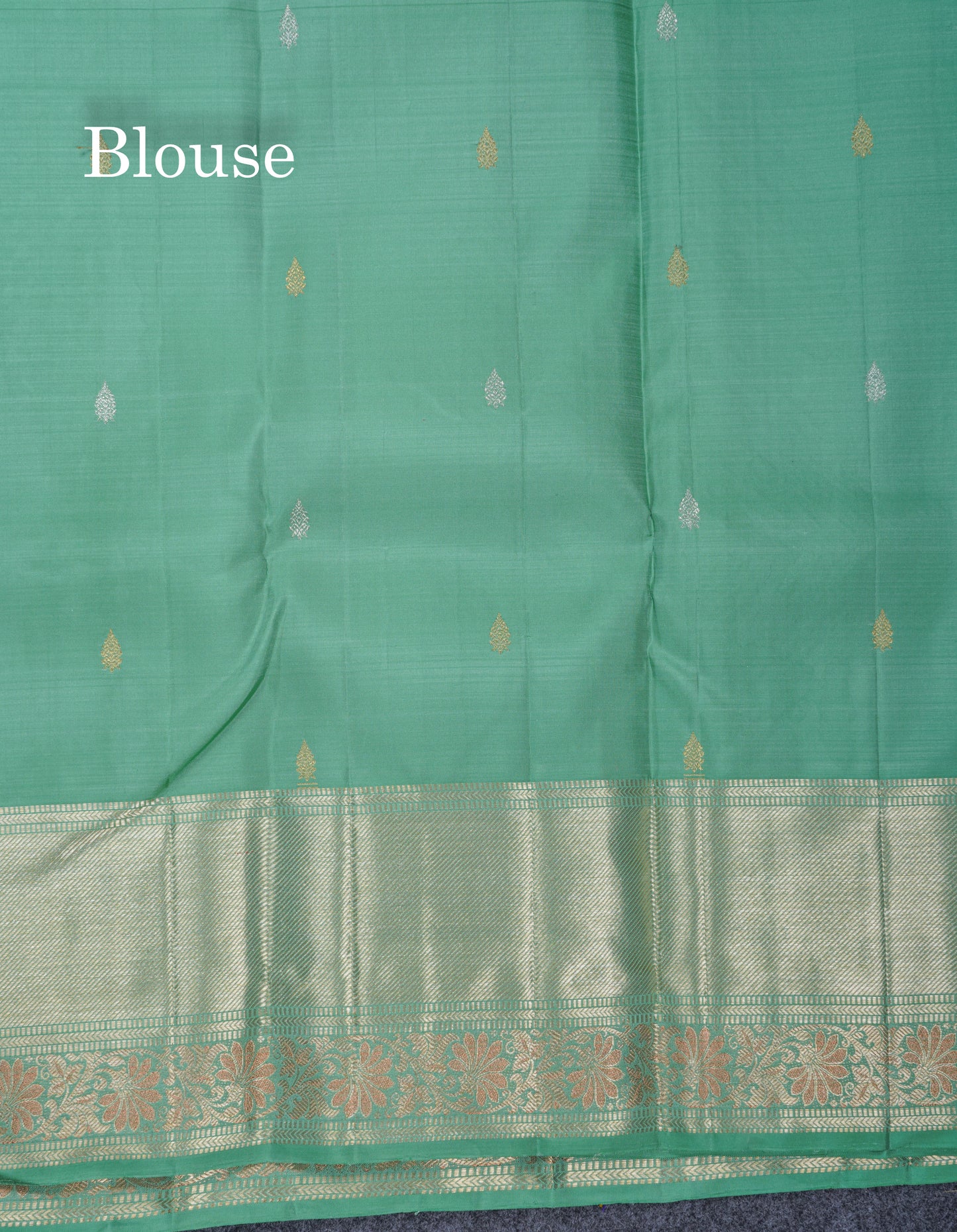 Beautiful Elaichi Green Bridal Pure Kanjivaram Silk Saree With Self Border