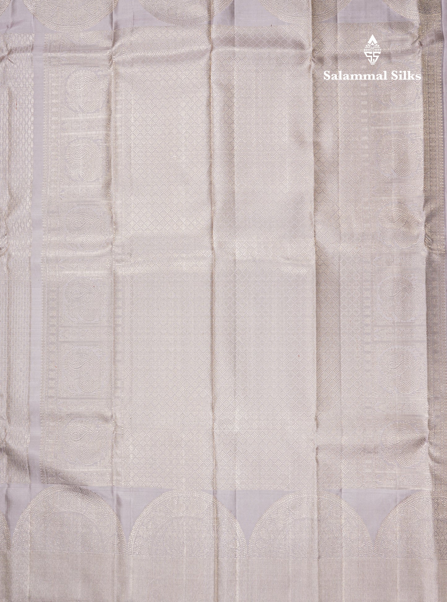 Beautiful Light Chocolate Pure Kanjivaram Silk Saree With Traditional Turning Border
