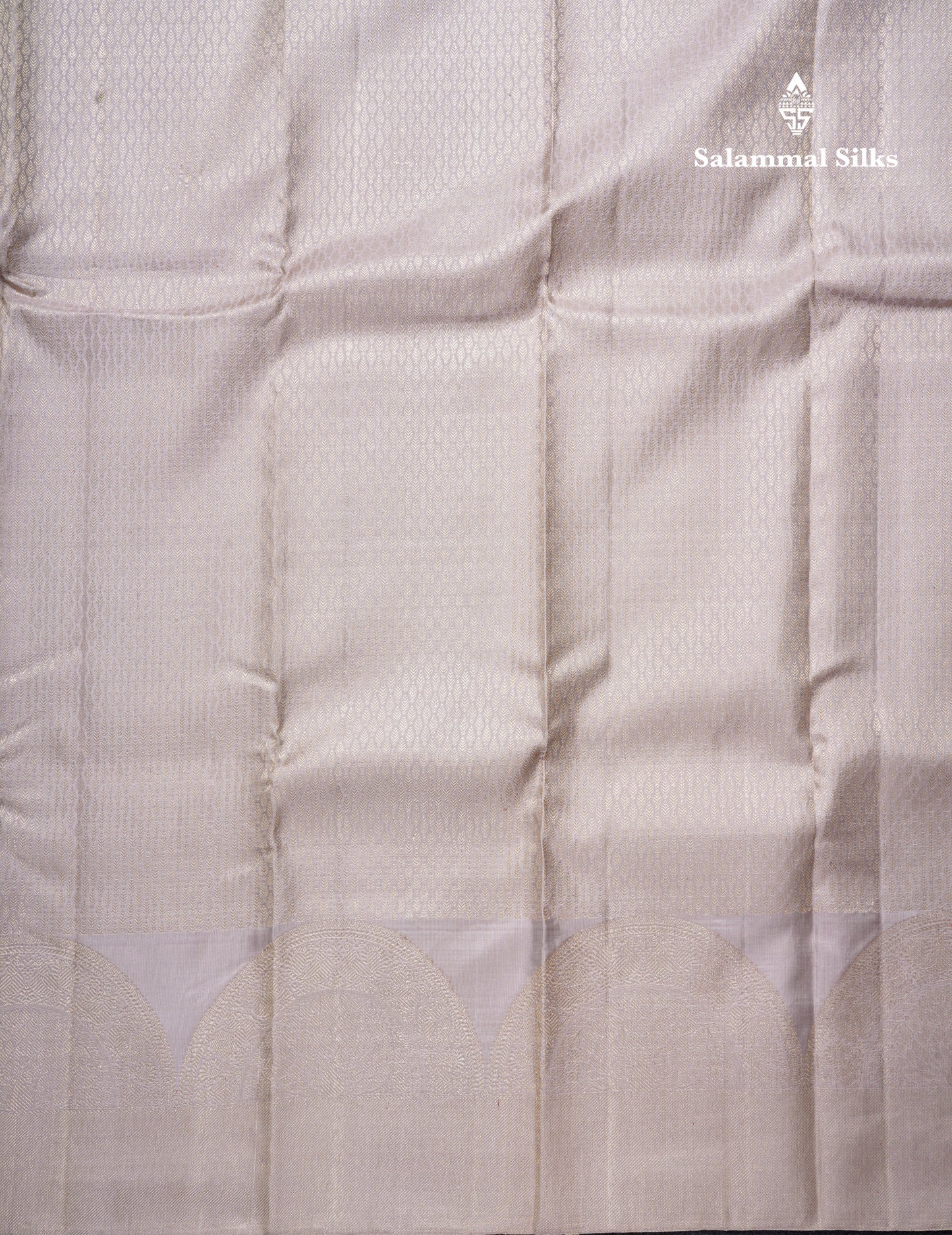 Beautiful Light Chocolate Pure Kanjivaram Silk Saree With Traditional Turning Border