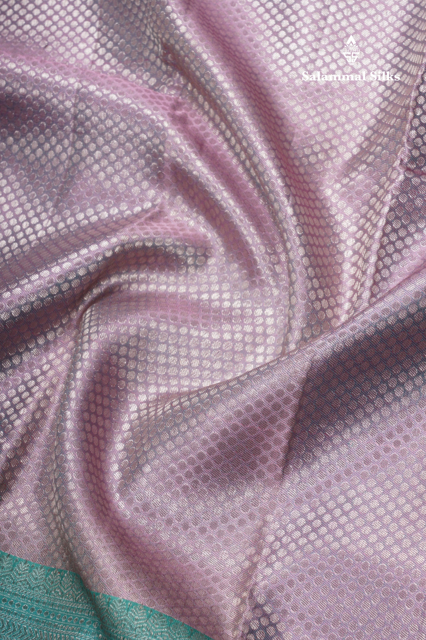 Light Lavender Bridal Pure Kanjivaram Silk Saree With Rexona Menakari Work Border