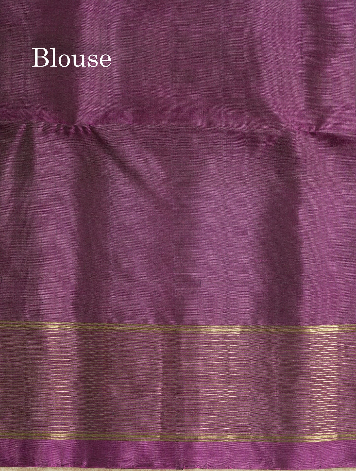 Beautiful Light Chocolate Kanjivaram Pure Soft Silk Saree With Contrast Violet Double Border
