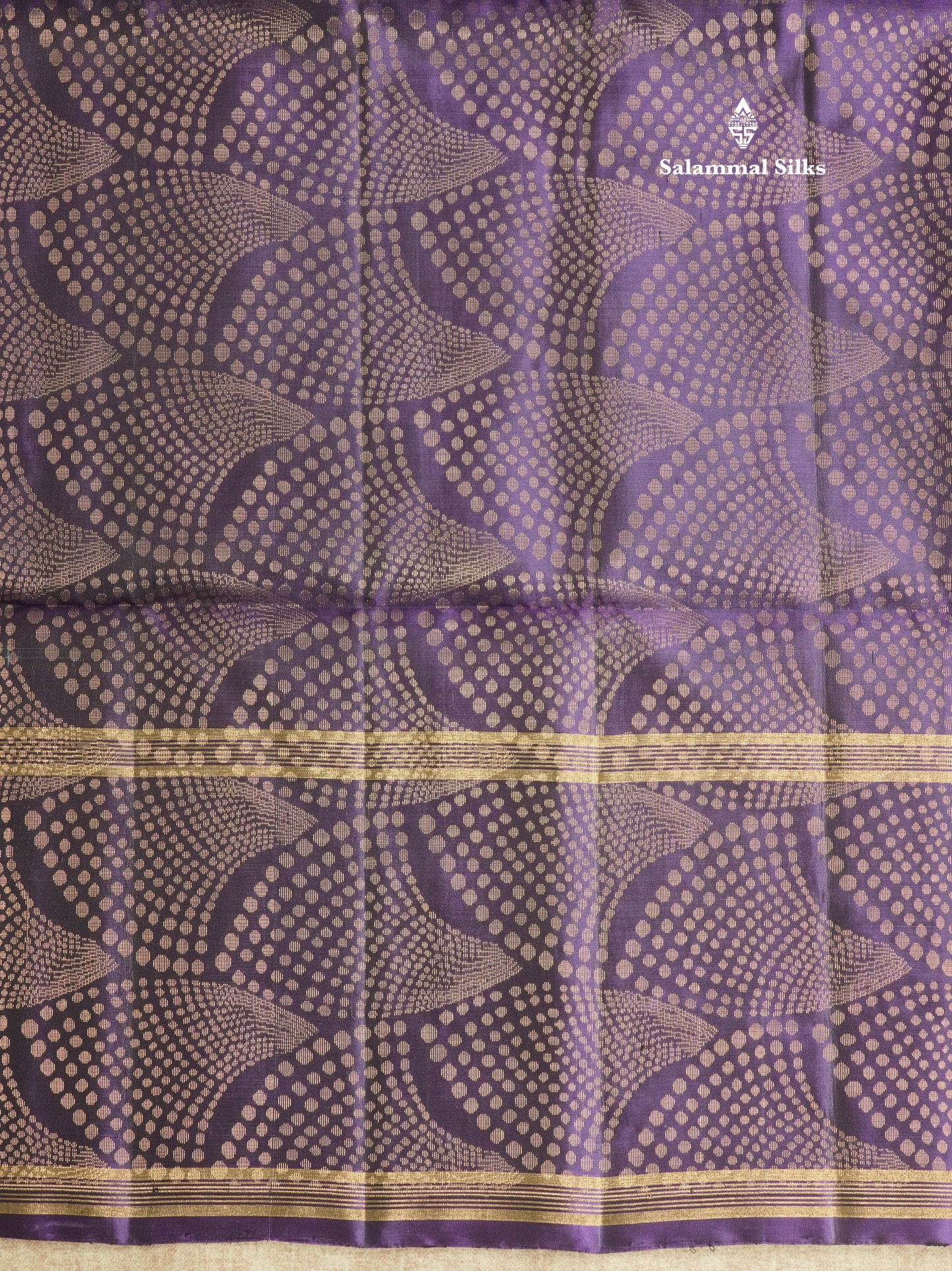 Green Kanjivaram Pure Soft Silk Saree With Contrast Violet Double Border