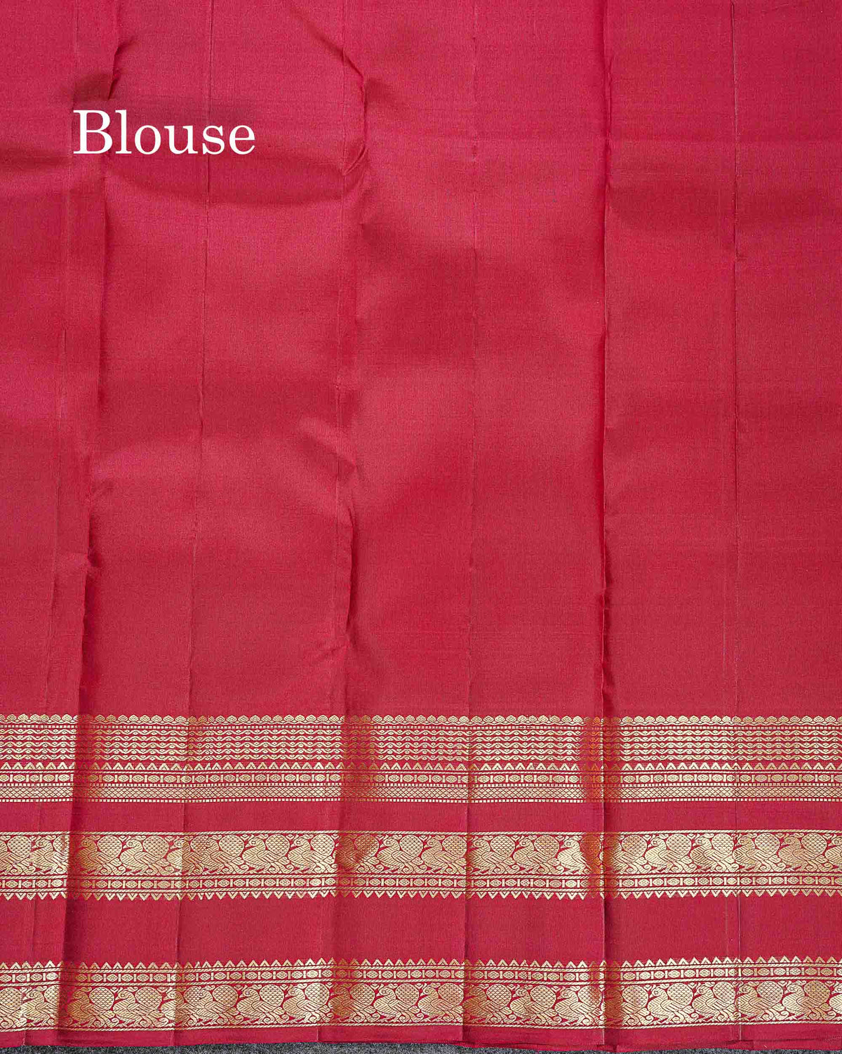 Pure Kanjivaram Silk Saree - Rust Orange Colour Body Zari Butta With Contrast Maroon Gap Border