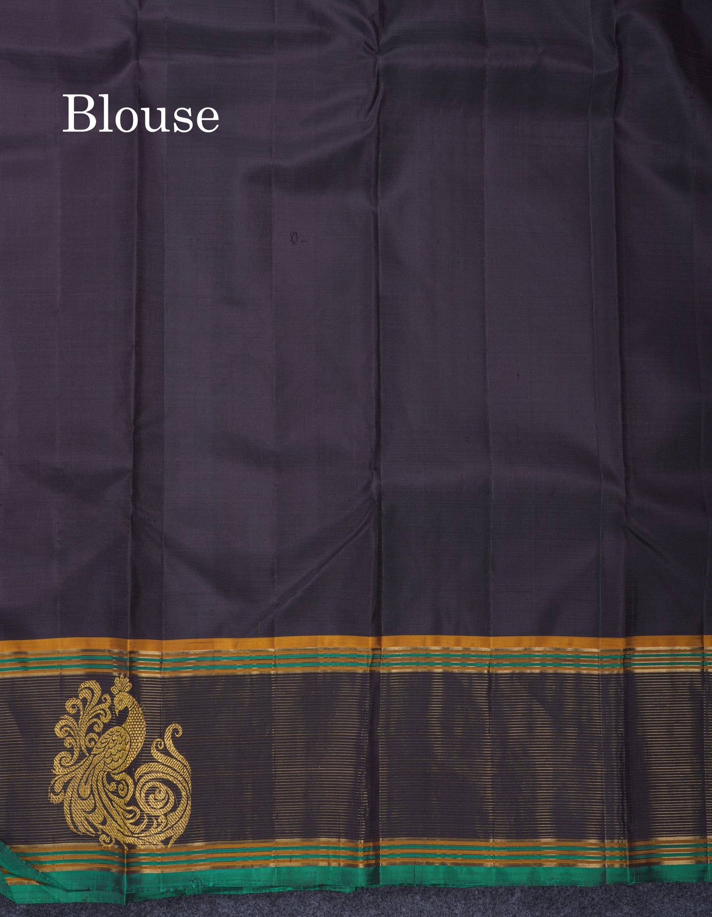 Dark Maroon Pure Kanjivaram Silk Saree With Contrast Vaira Oosi Traditional Border