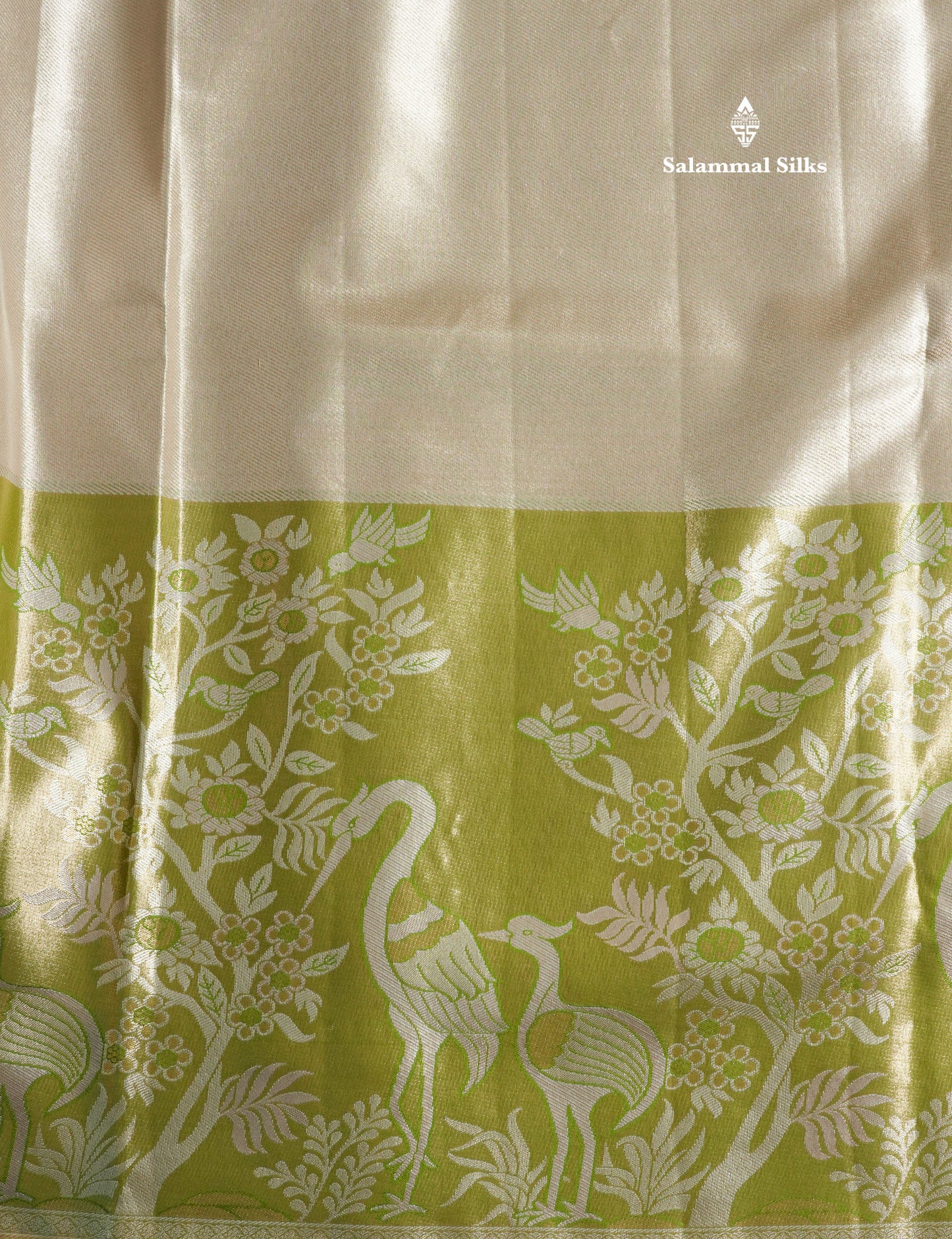 Light Pink Bridal Semi Silk Saree With Contrast Peach Evening Morning Border