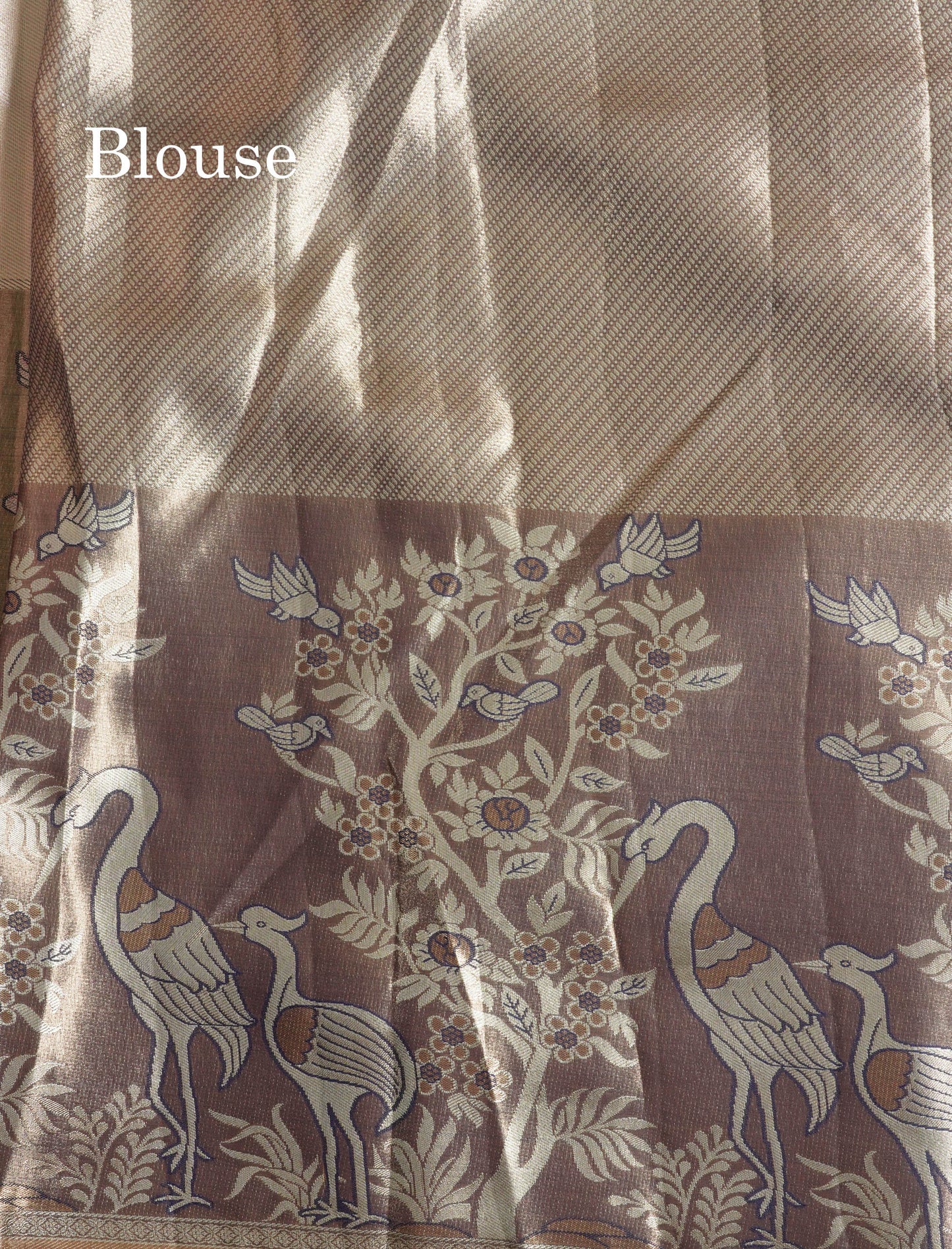Light Pink Bridal Semi Silk Saree With Contrast Peach Evening Morning Border