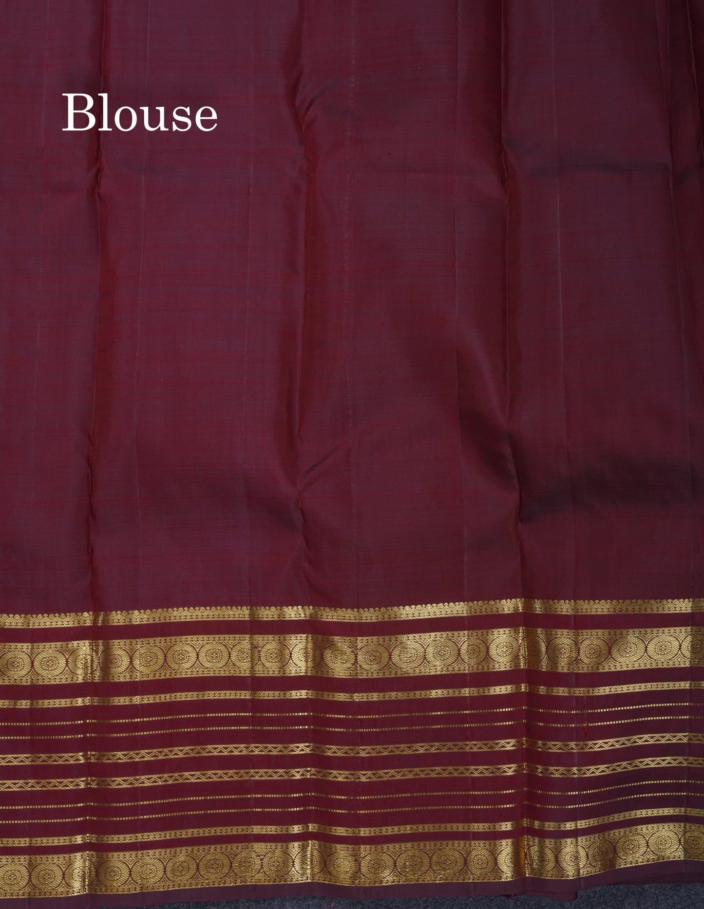 Dual Tone Olive Green Pure Kanjivaram Silk Saree With Contrast Dark Brown Traditional Border