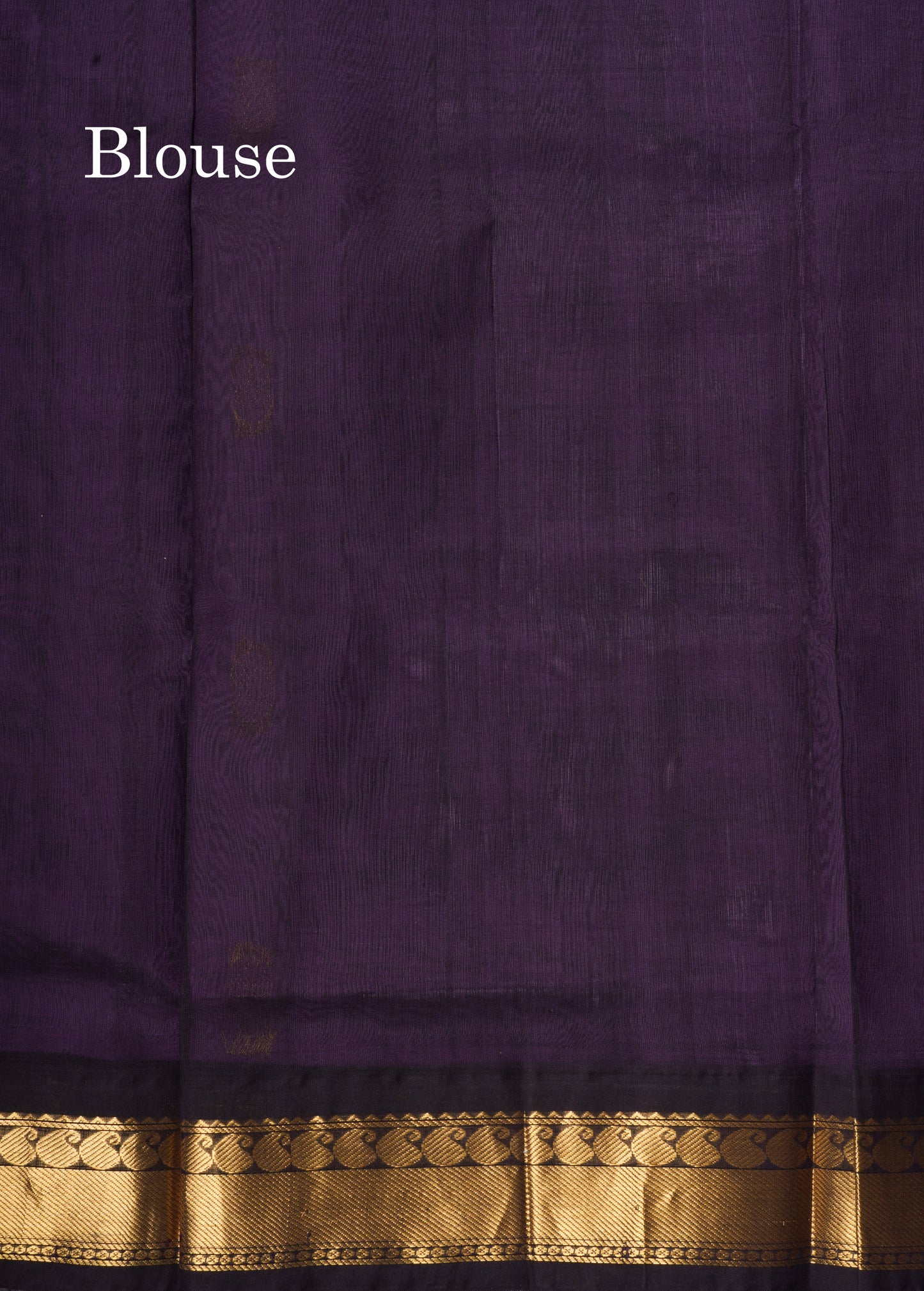 Lavender Pure Silk Cotton Saree With Contrast Black Border