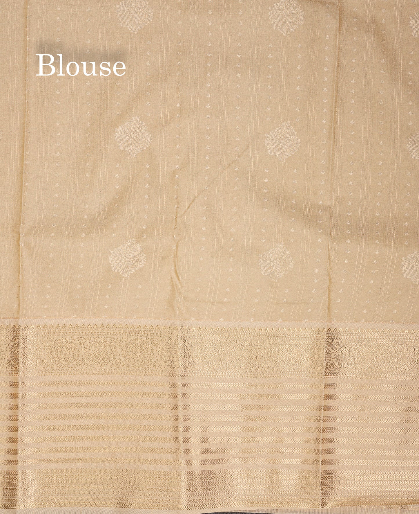 Beautiful Ramar Blue Semi Silk Saree With Contrast Cream Sandal Traditional Evening Morning Border